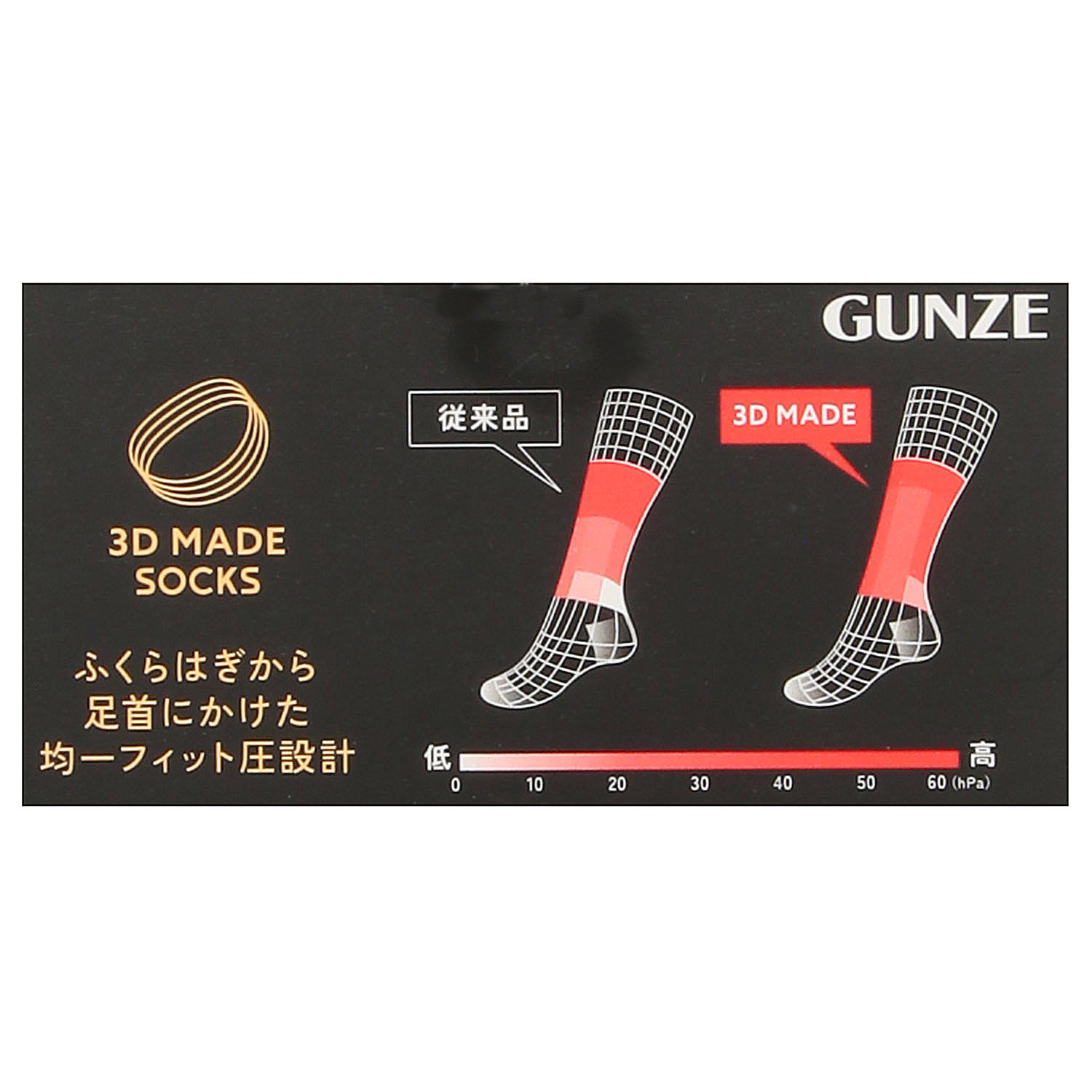 BODY WILD クルー丈ソックス - 画像3