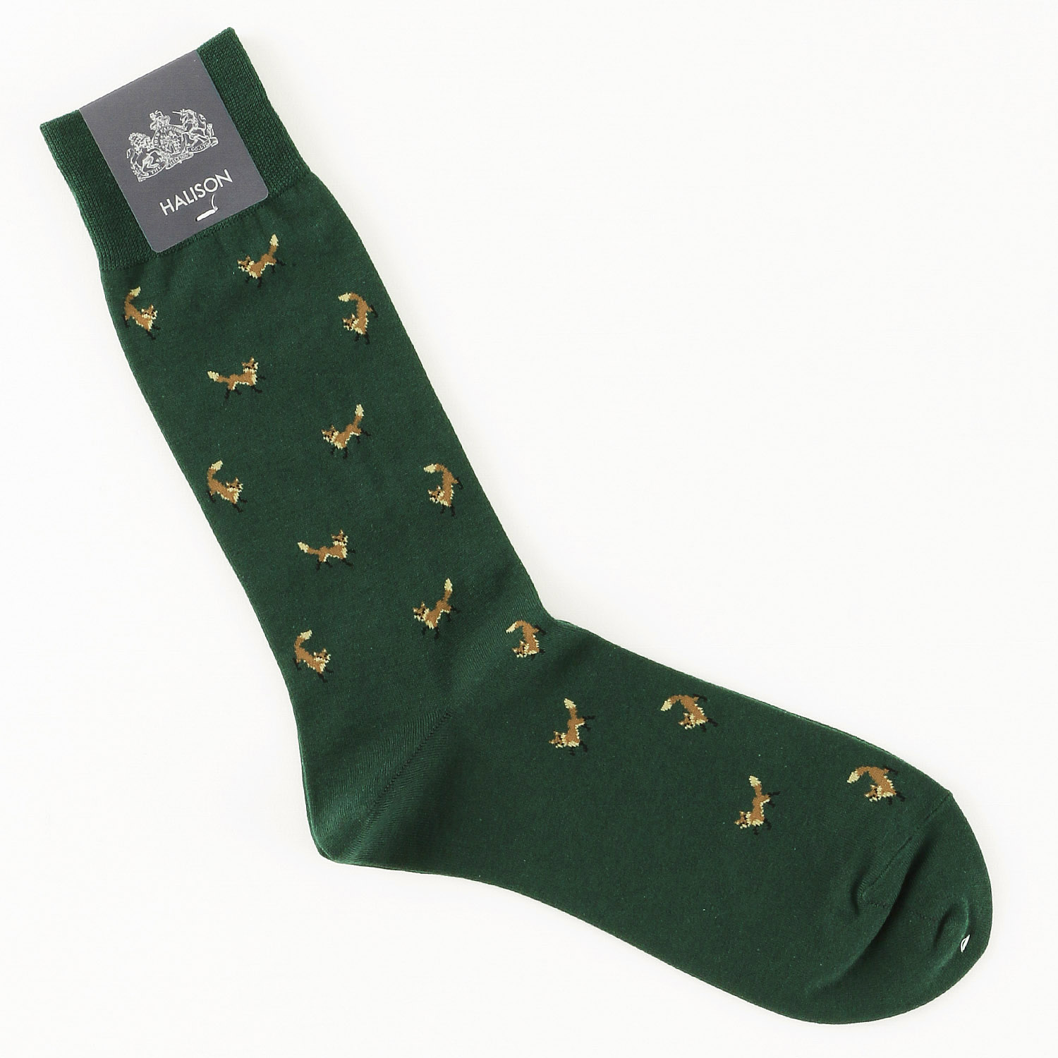 HALISON スーピマ キツネ柄 ソックス - 画像3