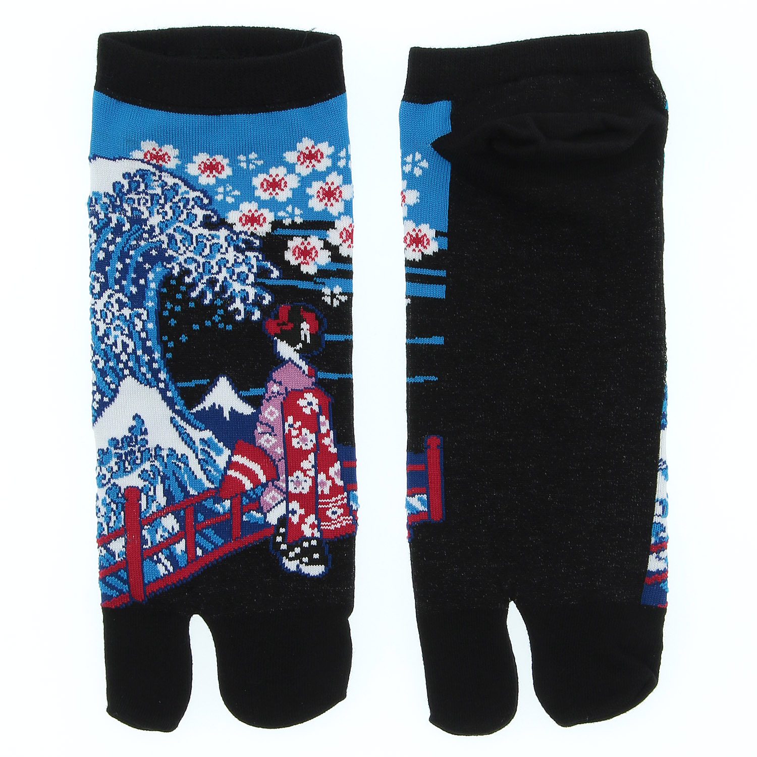 和柄足袋 波と舞子 - 画像2