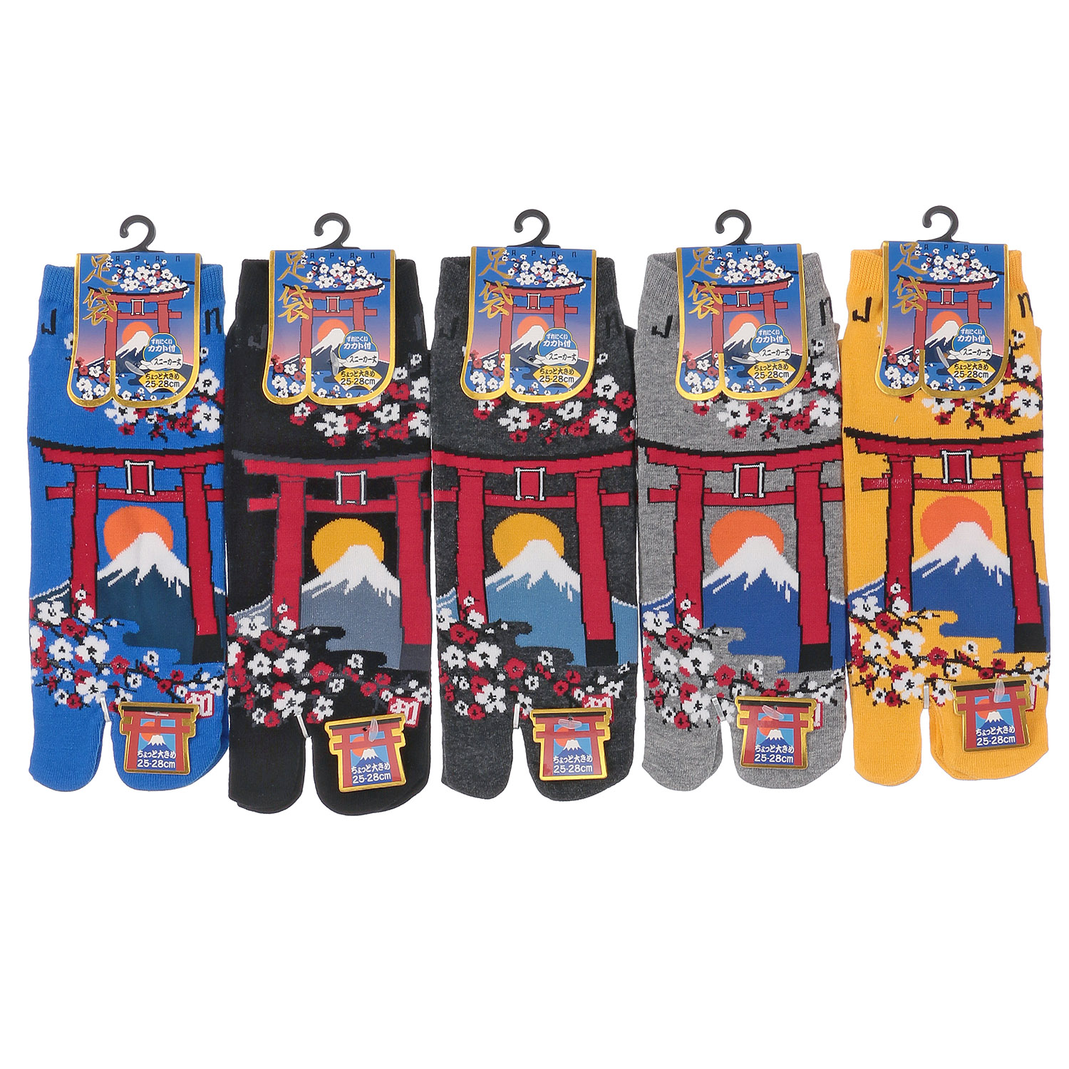 和柄足袋 富士鳥居