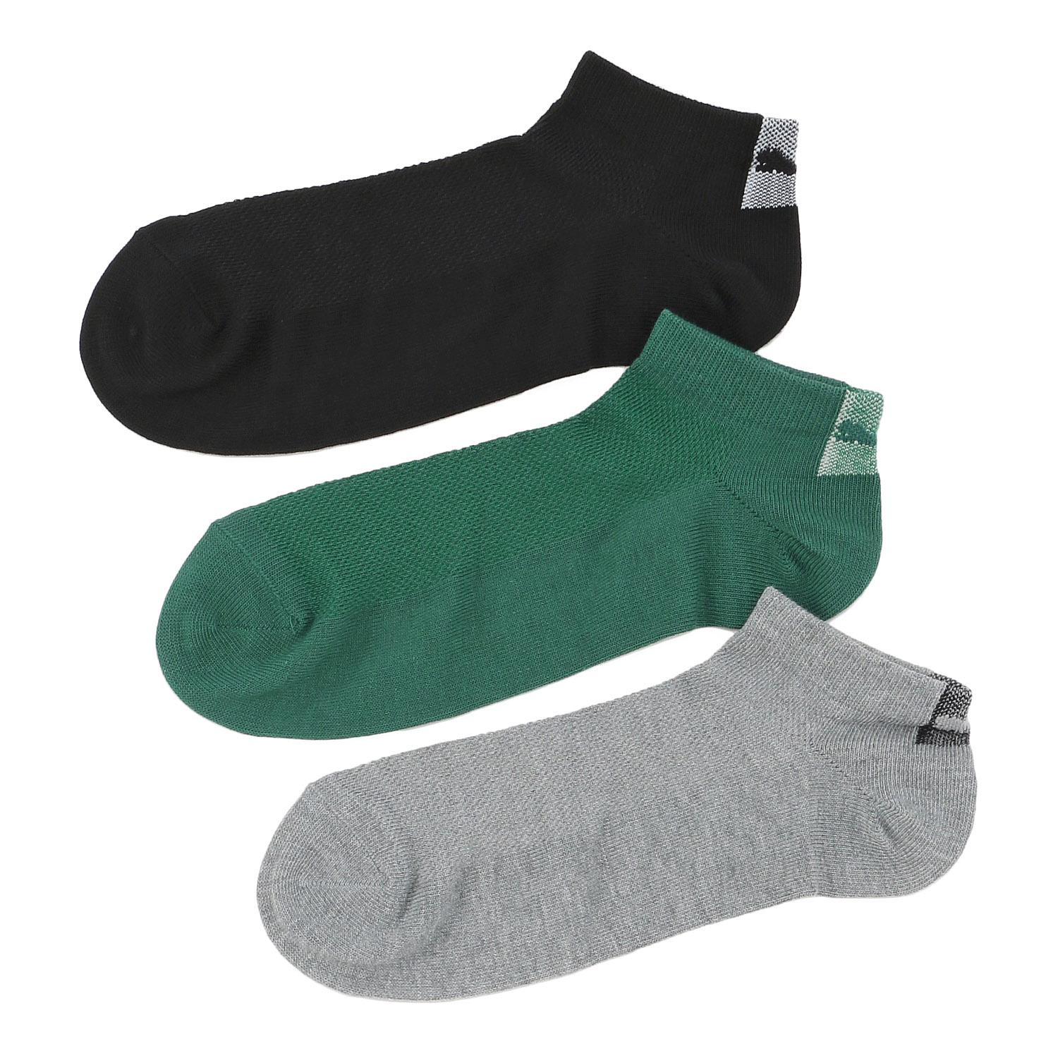 PUMA 3足組メッシュスニーカーソックス 紳士 - 画像1