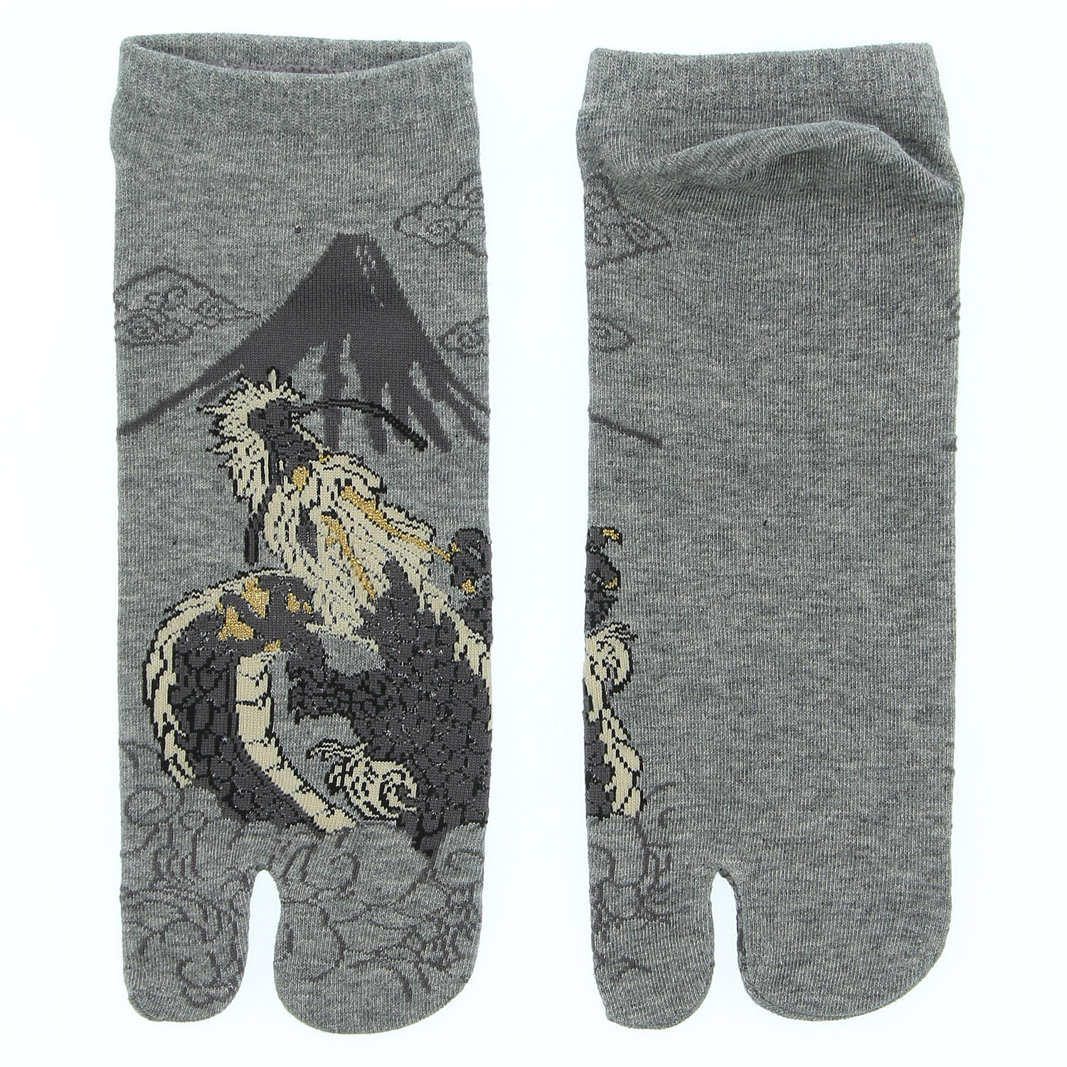 和柄足袋ソックス 富士龍 - 画像2