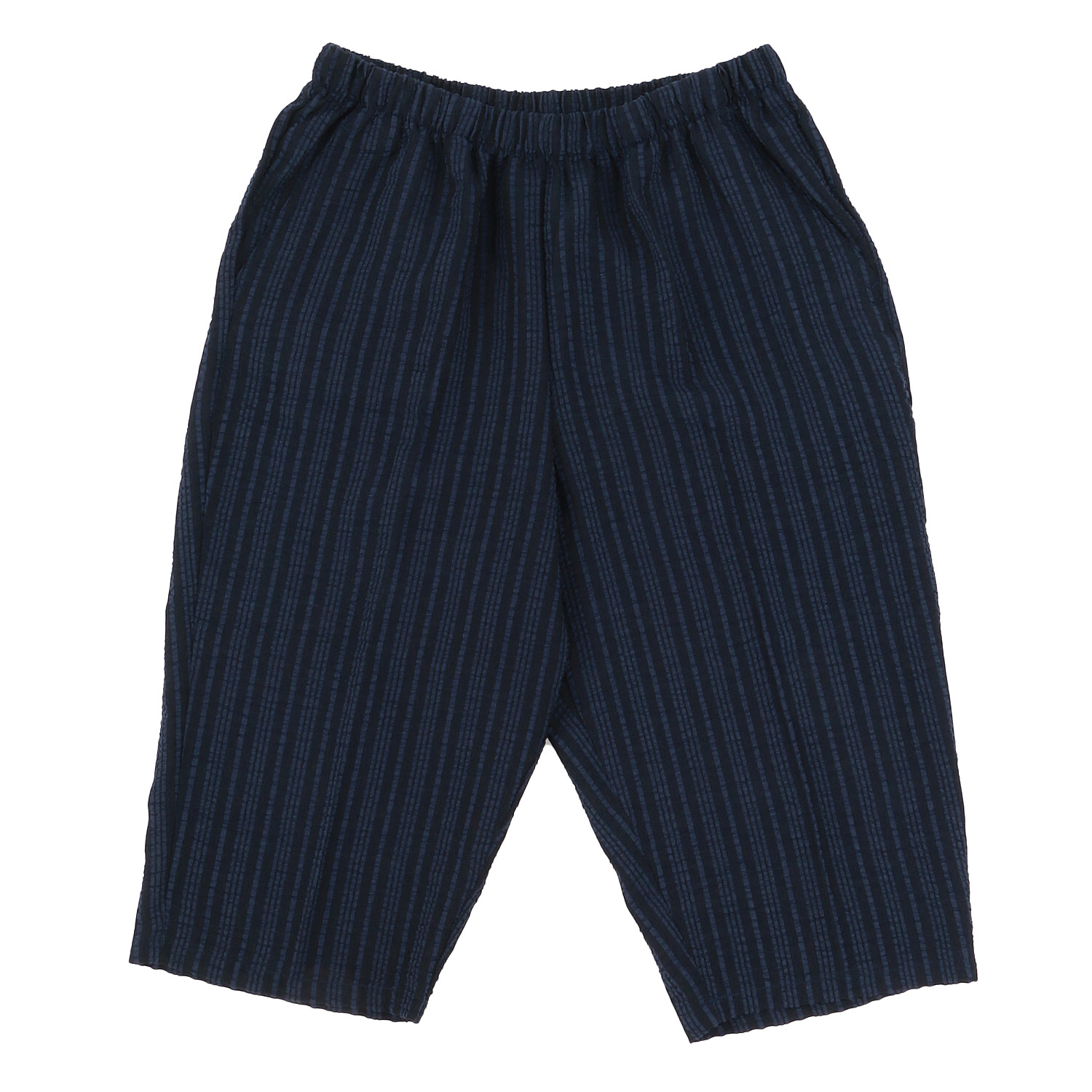 紳士 おにわパンツ7分丈 ストライプ - 画像2