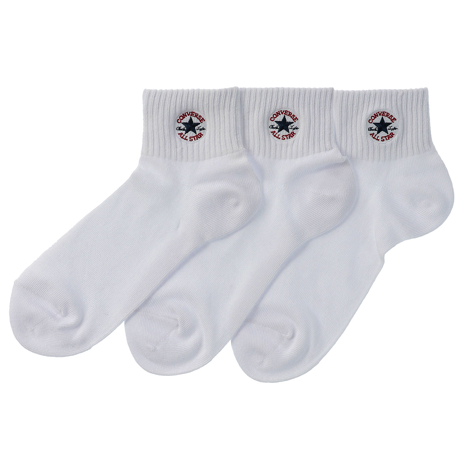 CONVERSE（コンバース）無地 ショート丈ソックス3P 紳士 - 画像2