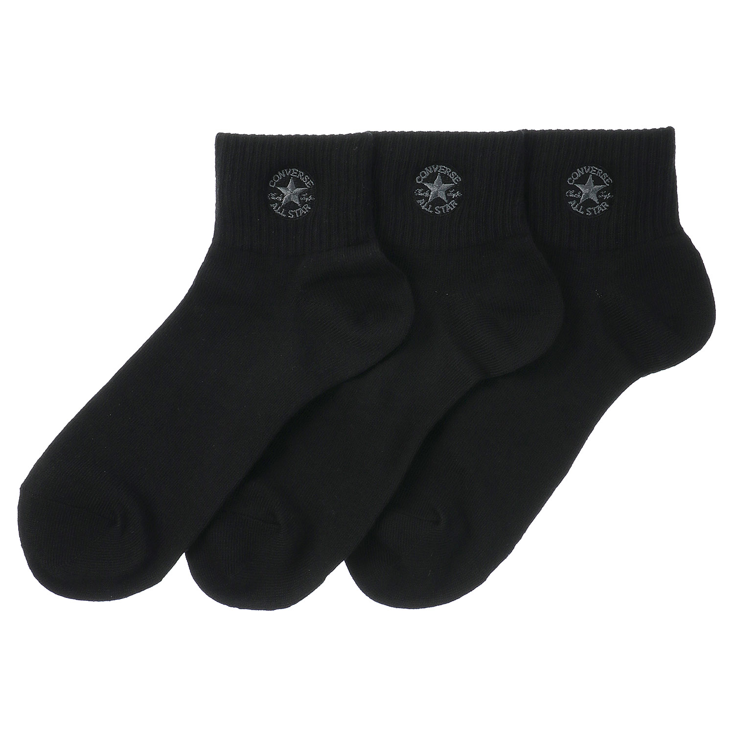 CONVERSE（コンバース）無地 ショート丈ソックス3P 紳士 - 画像3