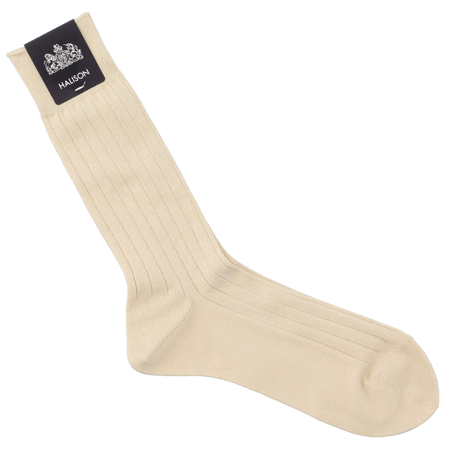 HALISON 綿麻 ワイドリブ ソックス パステル - 画像2