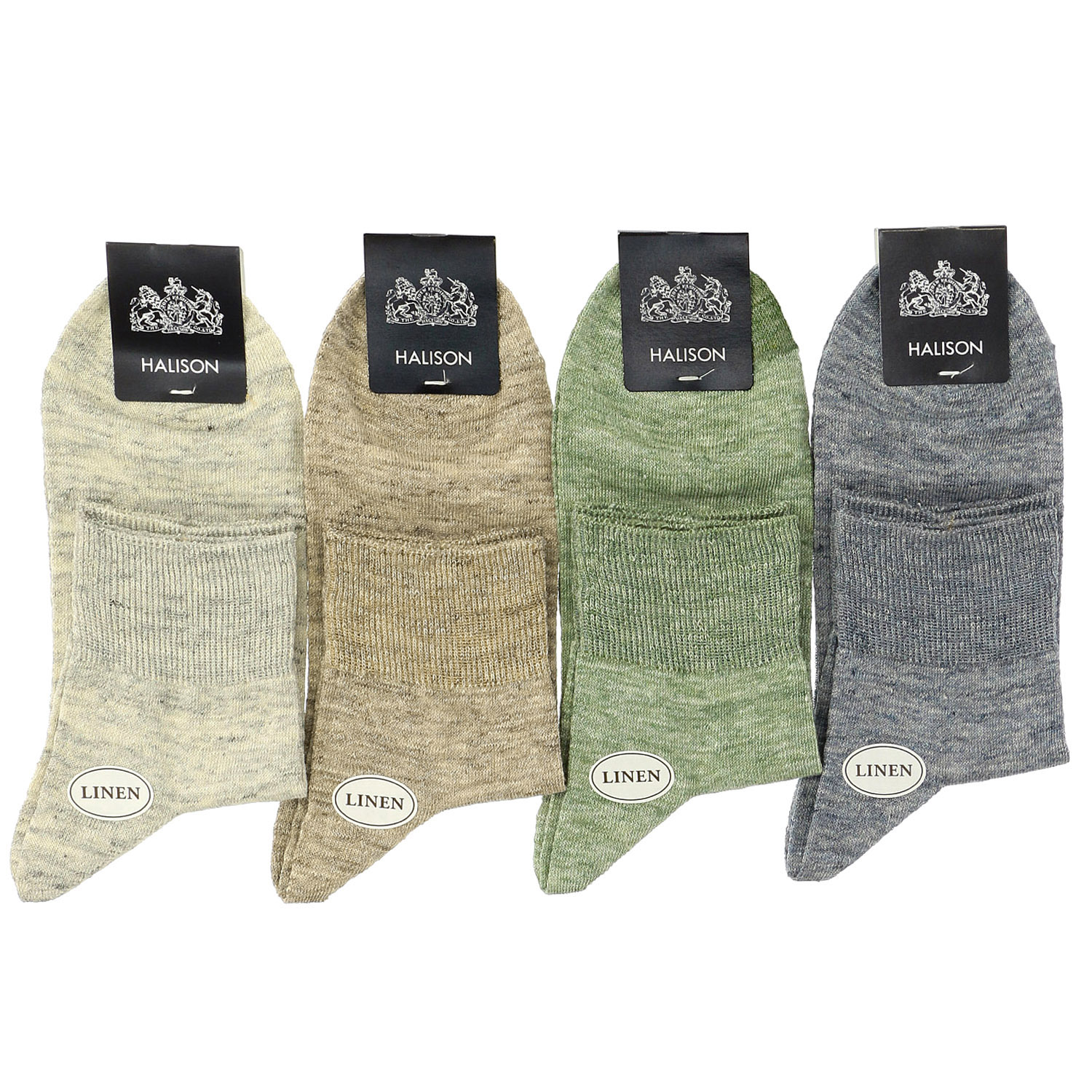 HALISON リネン ショートソックス