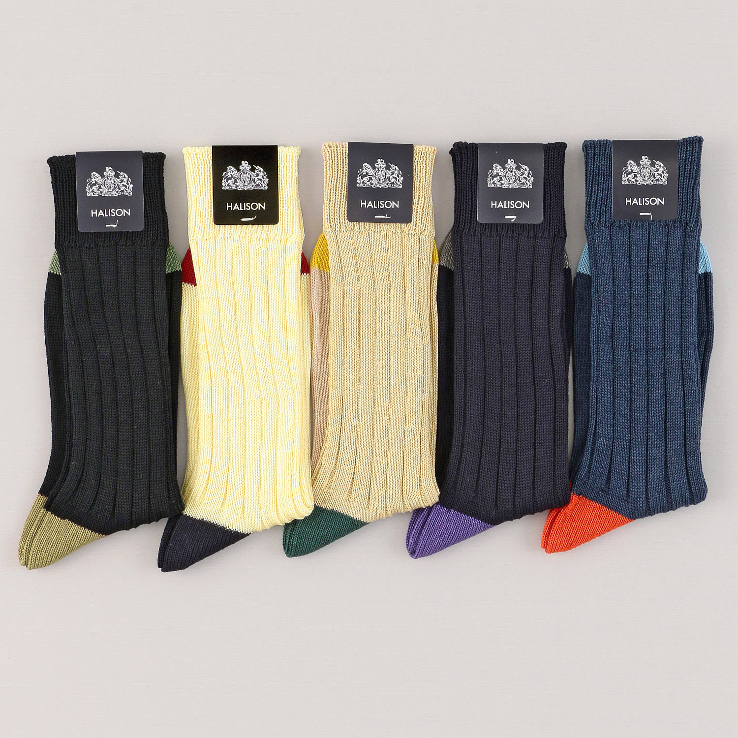 HALISON スーピマ ヒール＆トウ ソックス