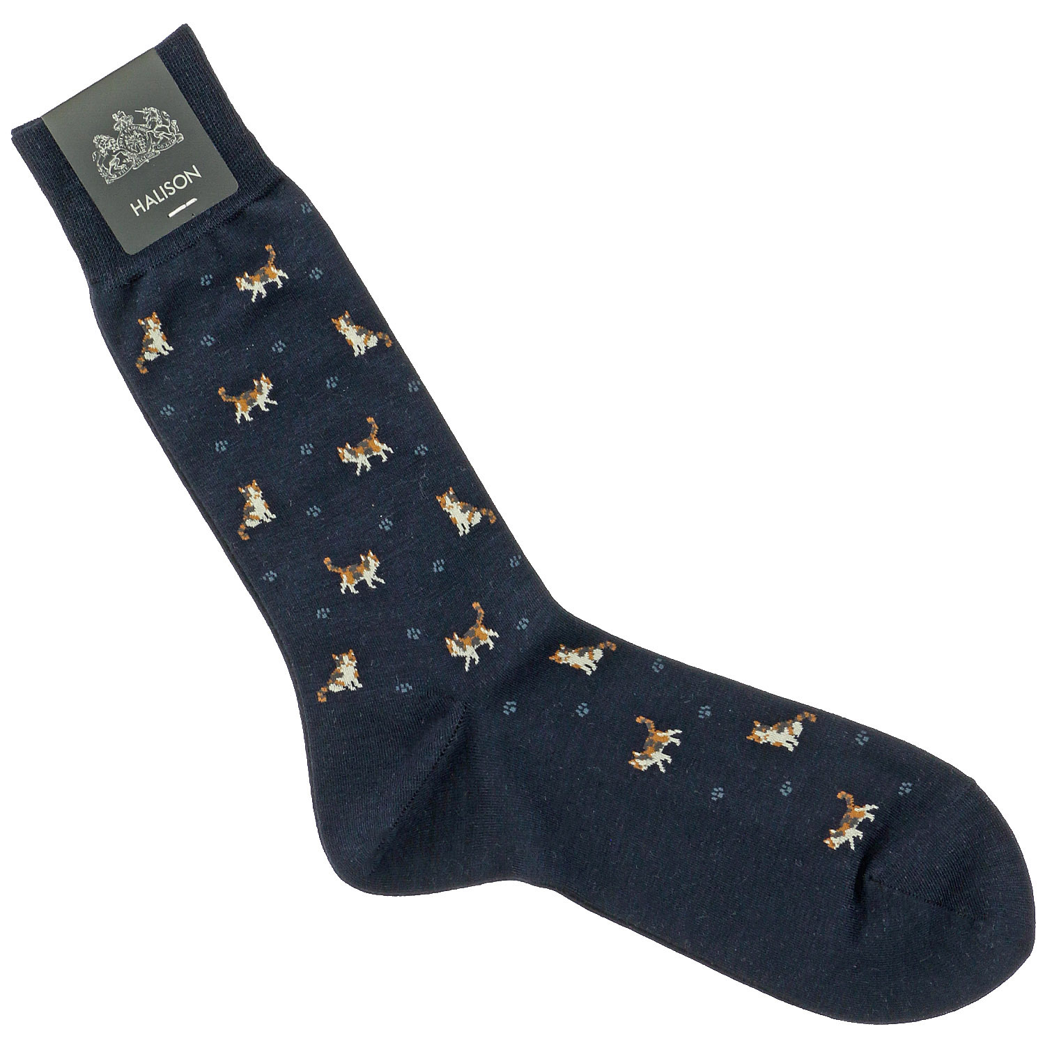 HALISON クールマックス綿 三毛猫柄ソックス - 画像4