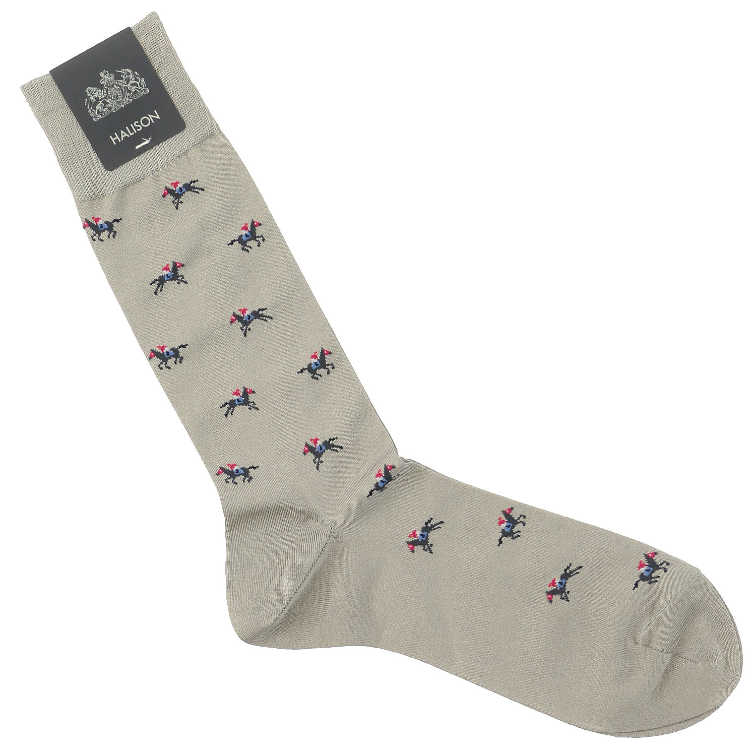 HALISON エジプト綿 競馬柄 ソックス - 画像2
