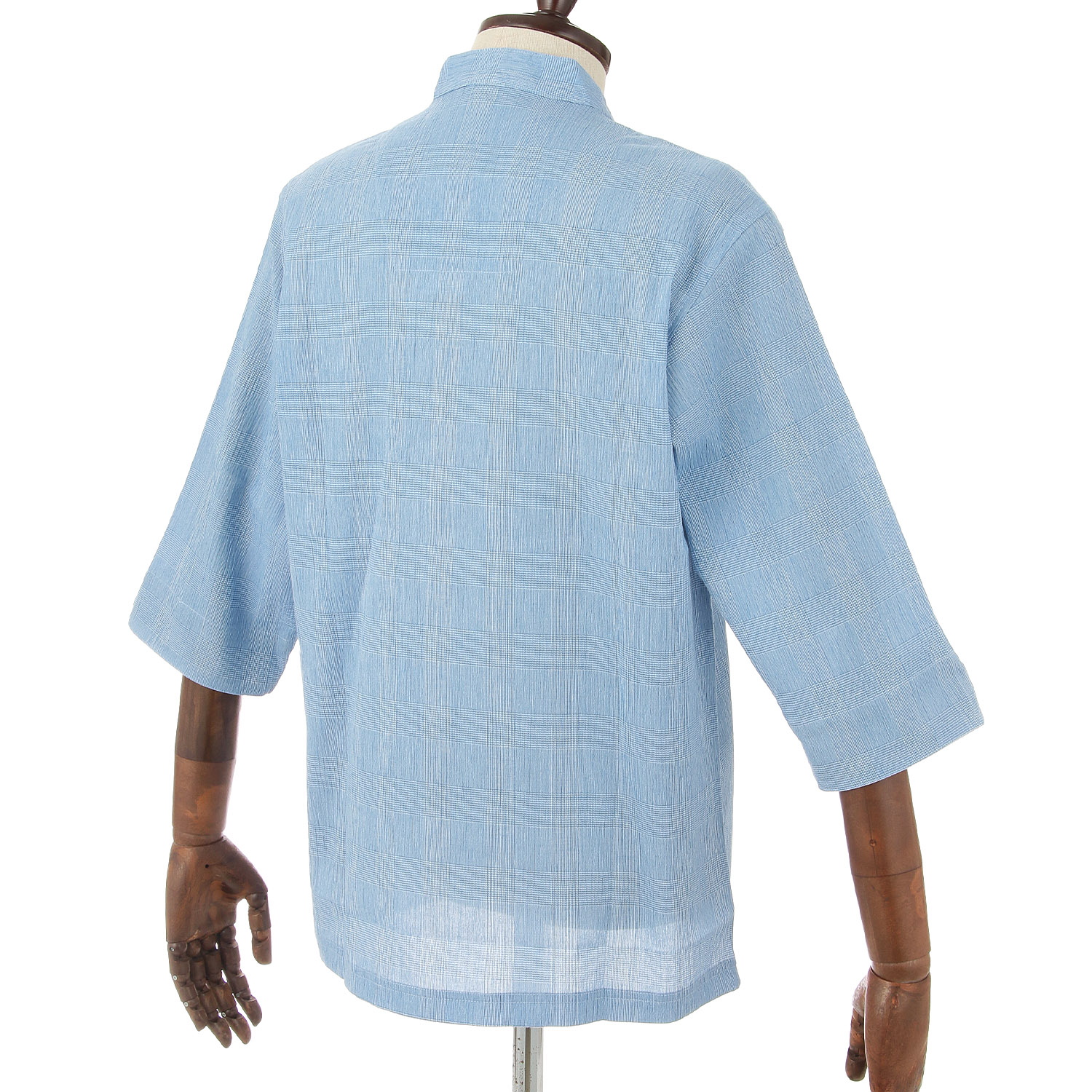 DAKS メンズ クレープラウンジシャツ - 画像3