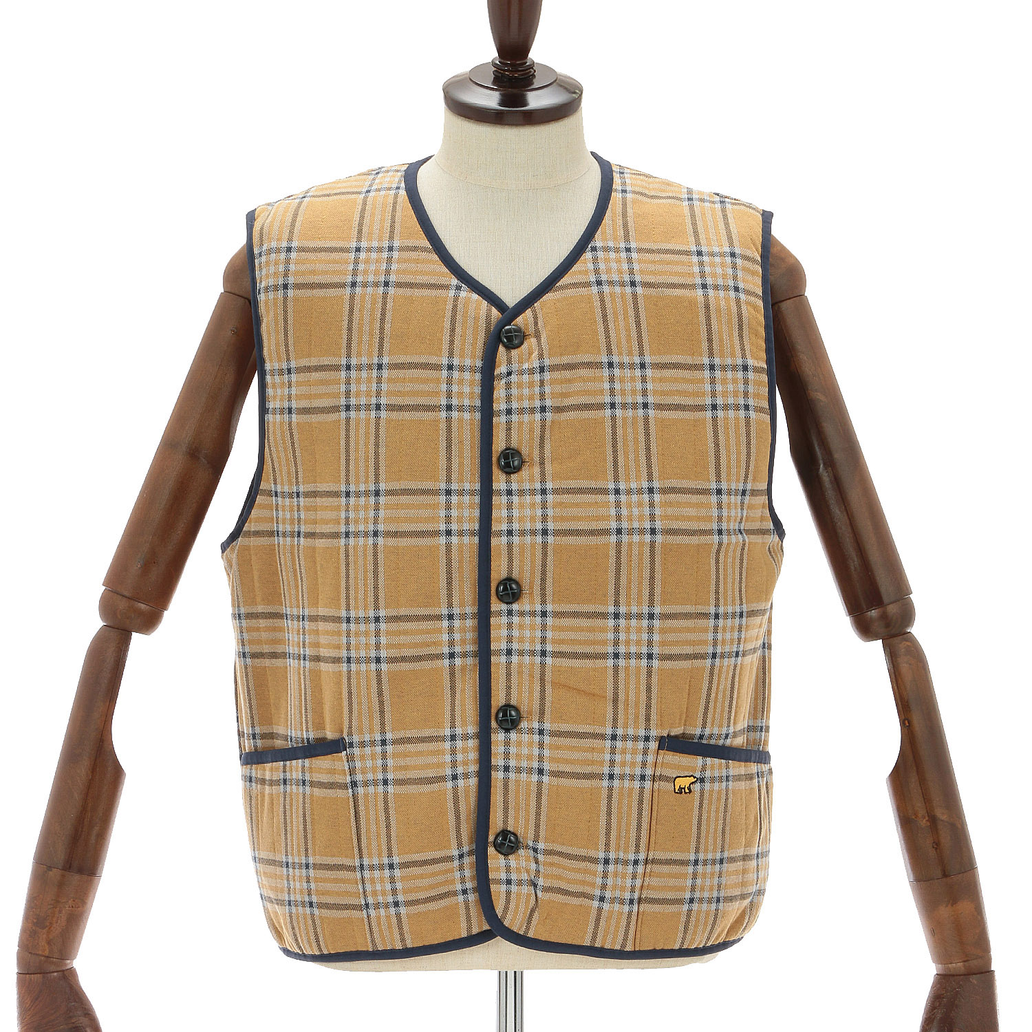 Golden Bear メンズ中綿カジュアルベスト - 画像2