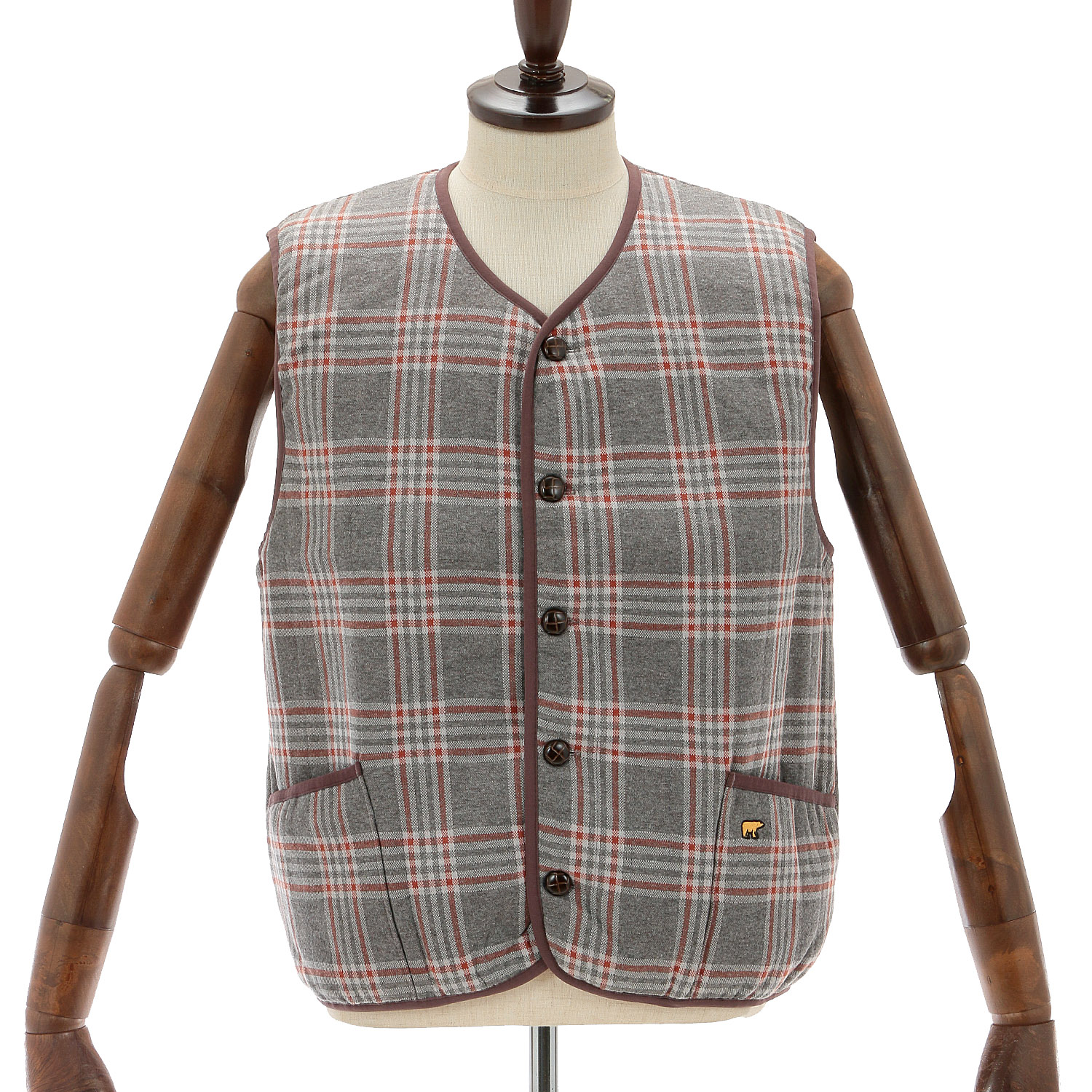 Golden Bear メンズ中綿カジュアルベスト - 画像1