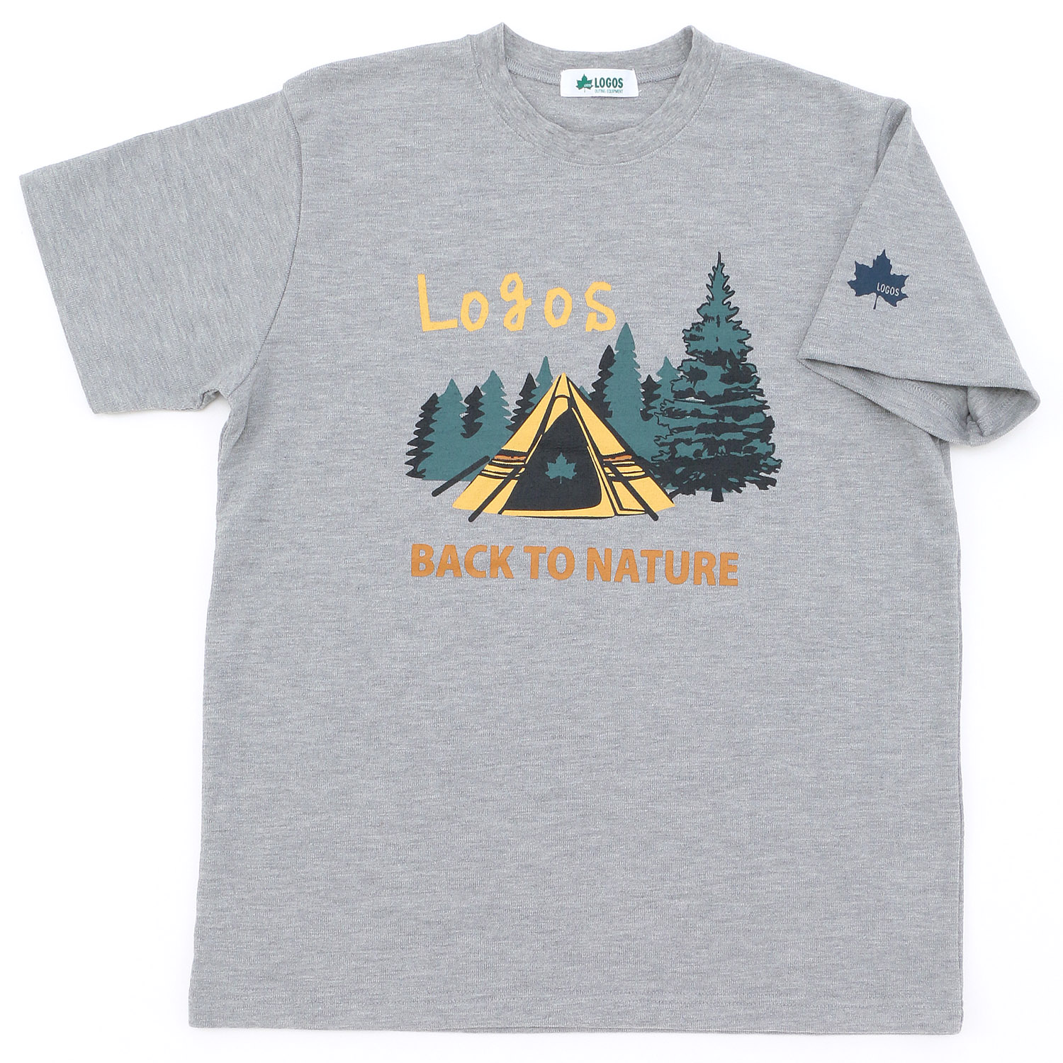 LOGOS 紳士スフレジャガードTC天竺テント柄Tシャツ - 画像1