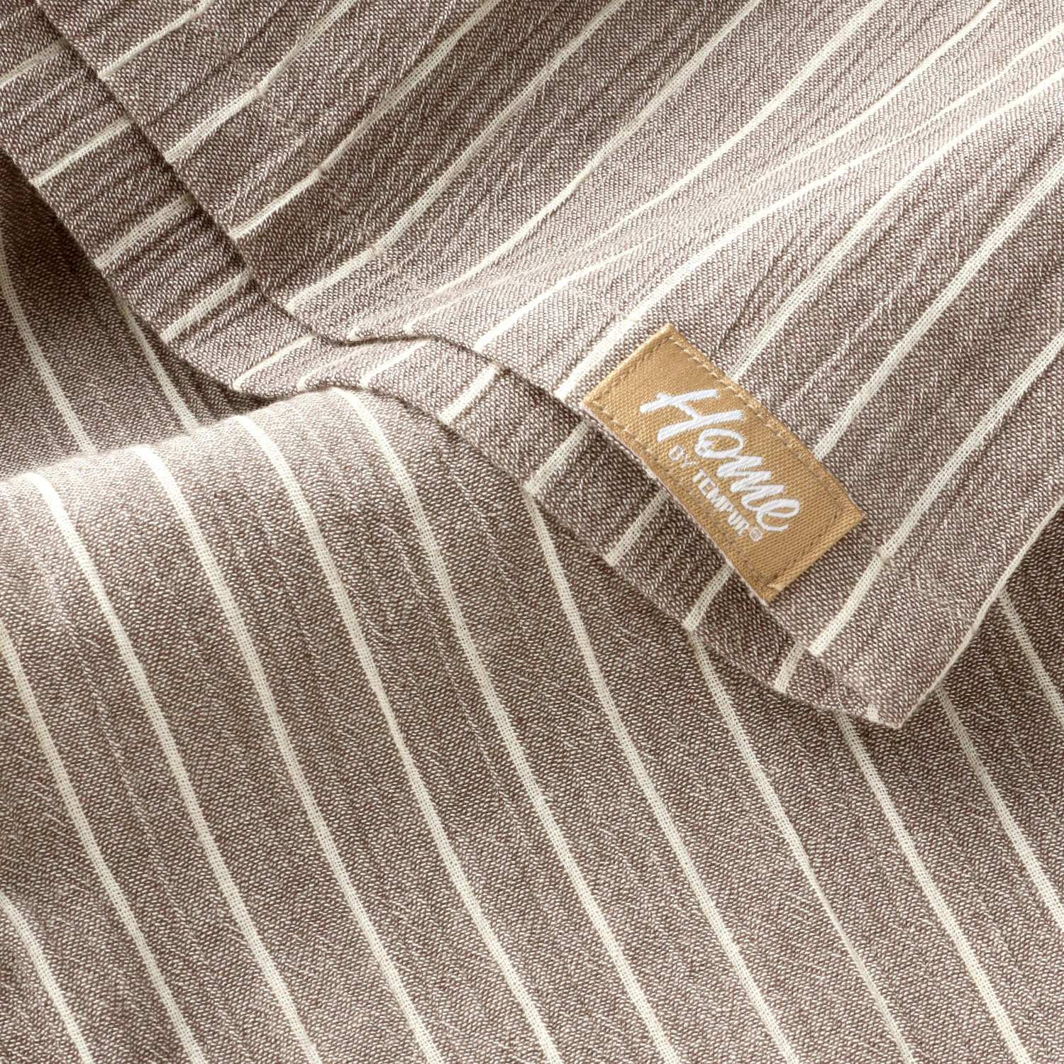 HOME BY TEMPUR 紳士 半袖ヘンリーネック  先染クレープ - 画像3