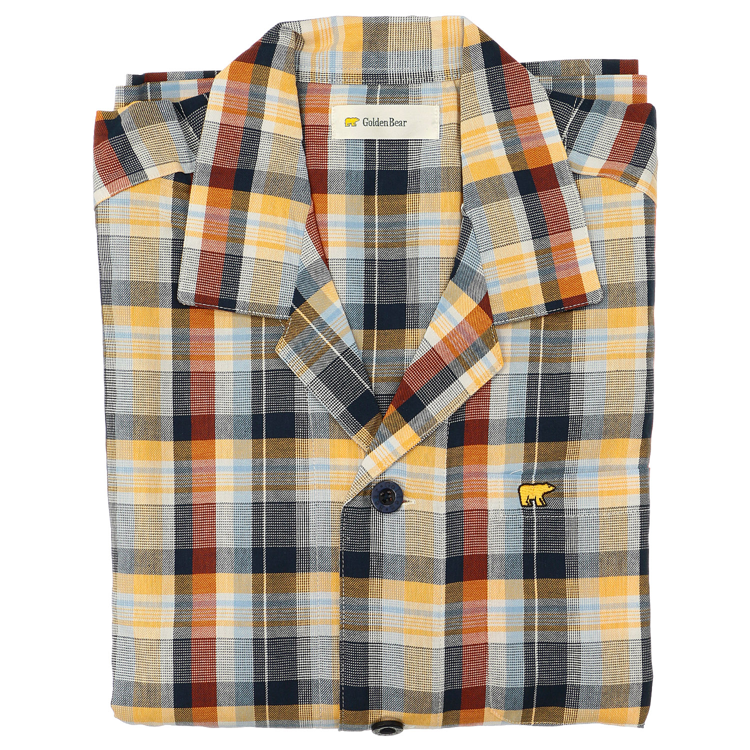 GoldenBear 長袖テーラーパジャマ ツイル 格子柄 - 画像6