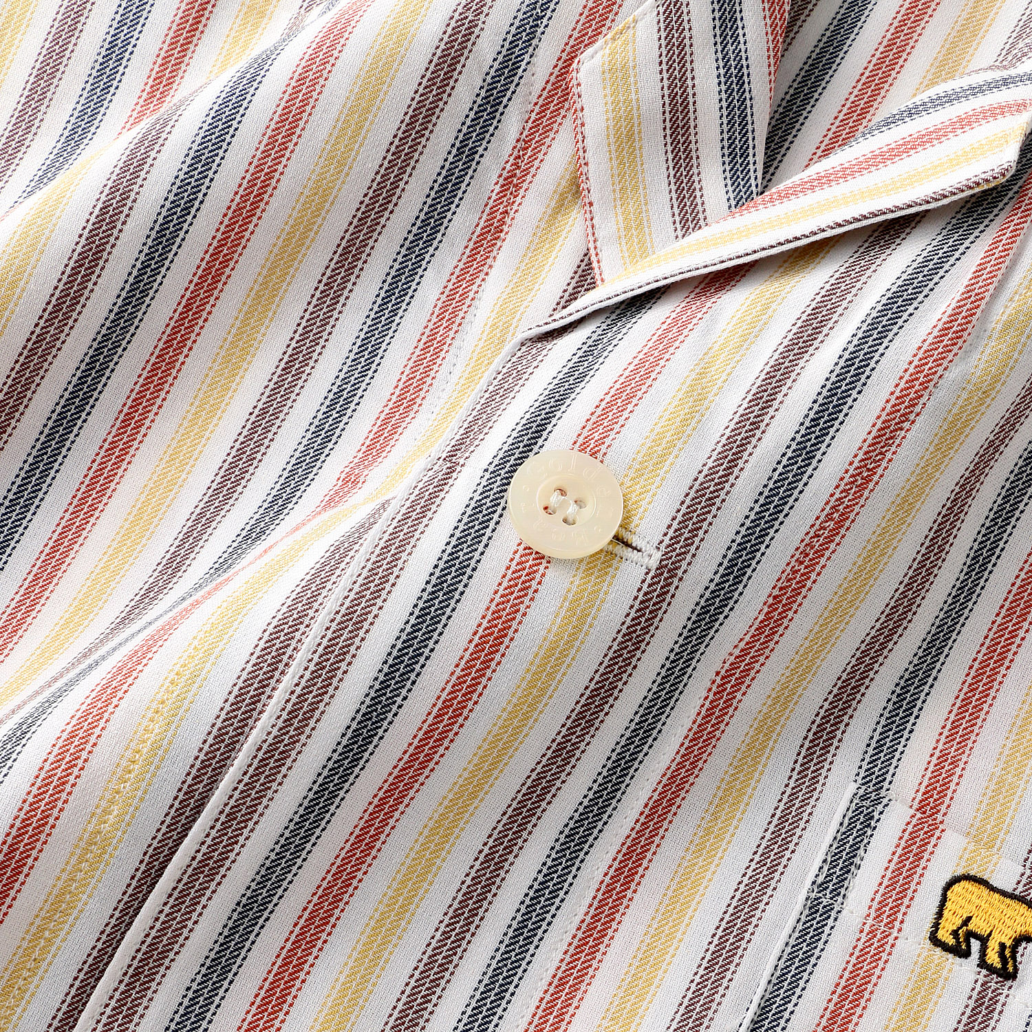 GoldenBear 長袖テーラーパジャマ ツイル ストライプ柄 - 画像5