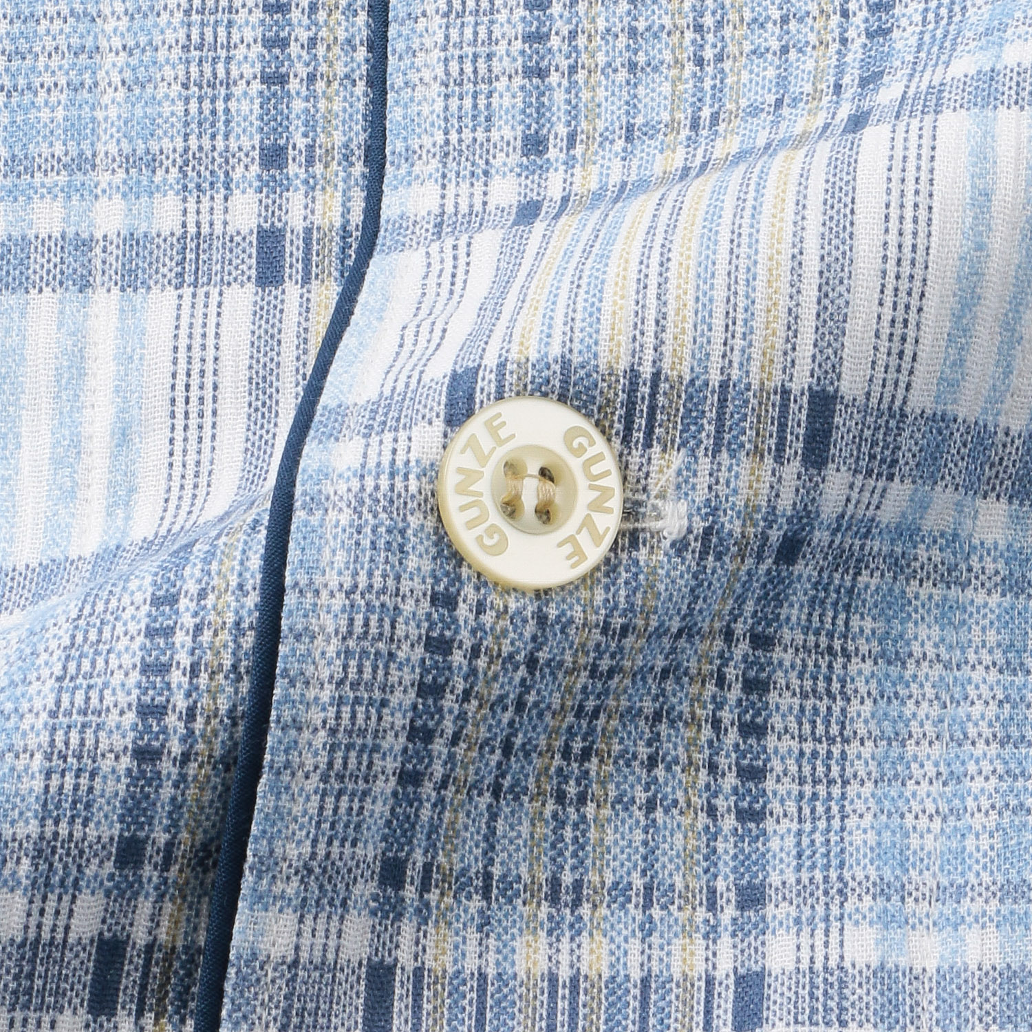 GUNZE 紳士 高島ちぢみ 長袖長パンツパジャマ 日本製 - 画像5