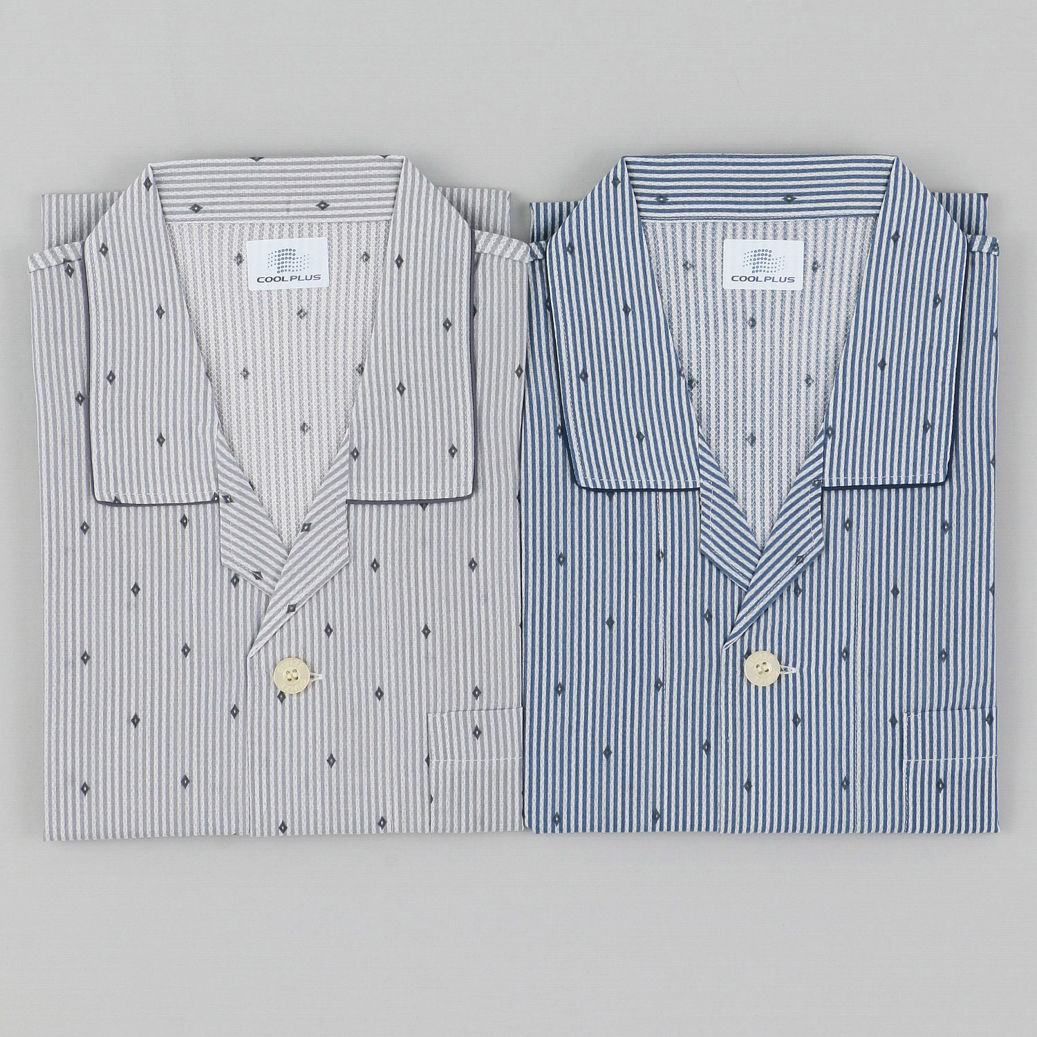 GUNZE COOL PLUS 背中メッシュ 長袖長パンツパジャマ