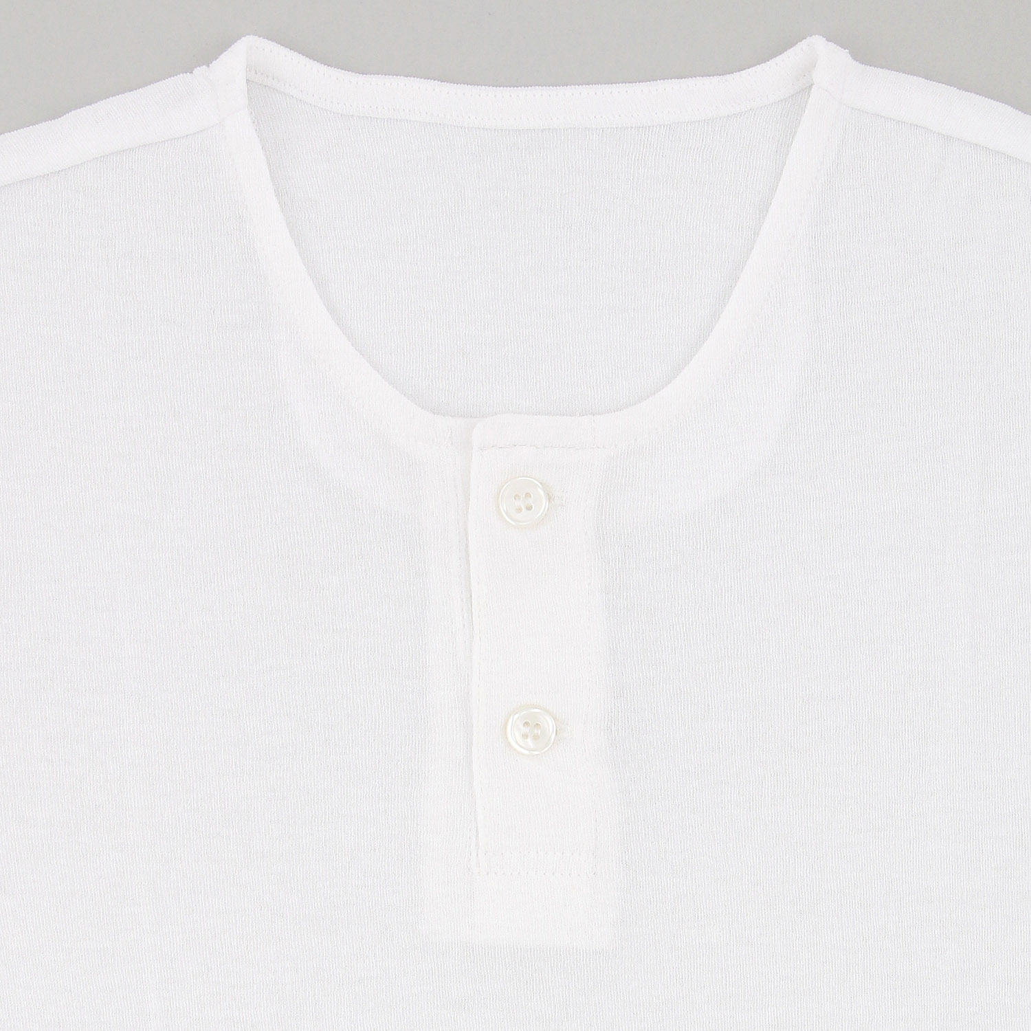 紳士 綿強撚 釦付半袖シャツLL - 画像2