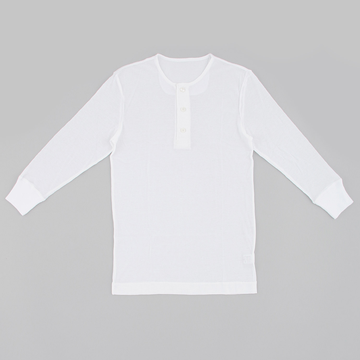 紳士 綿強撚 釦付長袖シャツLL - 画像1