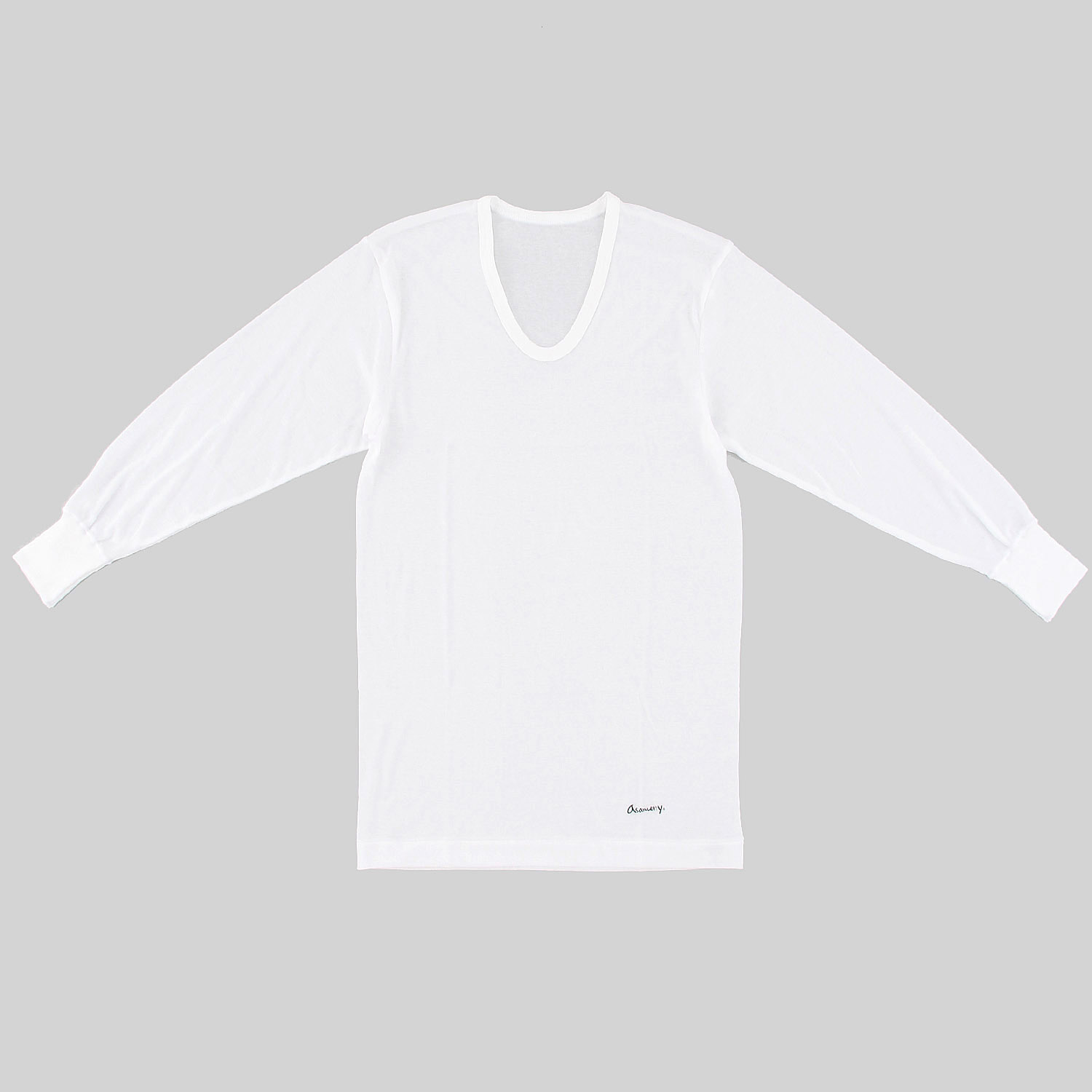 asamerry アサメリー 長袖U首シャツ【袖口仕様変更】