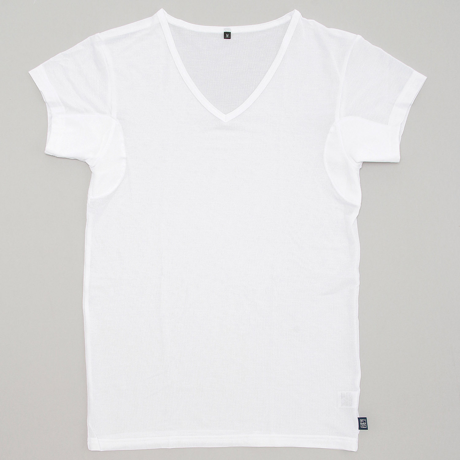 EDWIN デニスラ2分袖VネックTシャツ