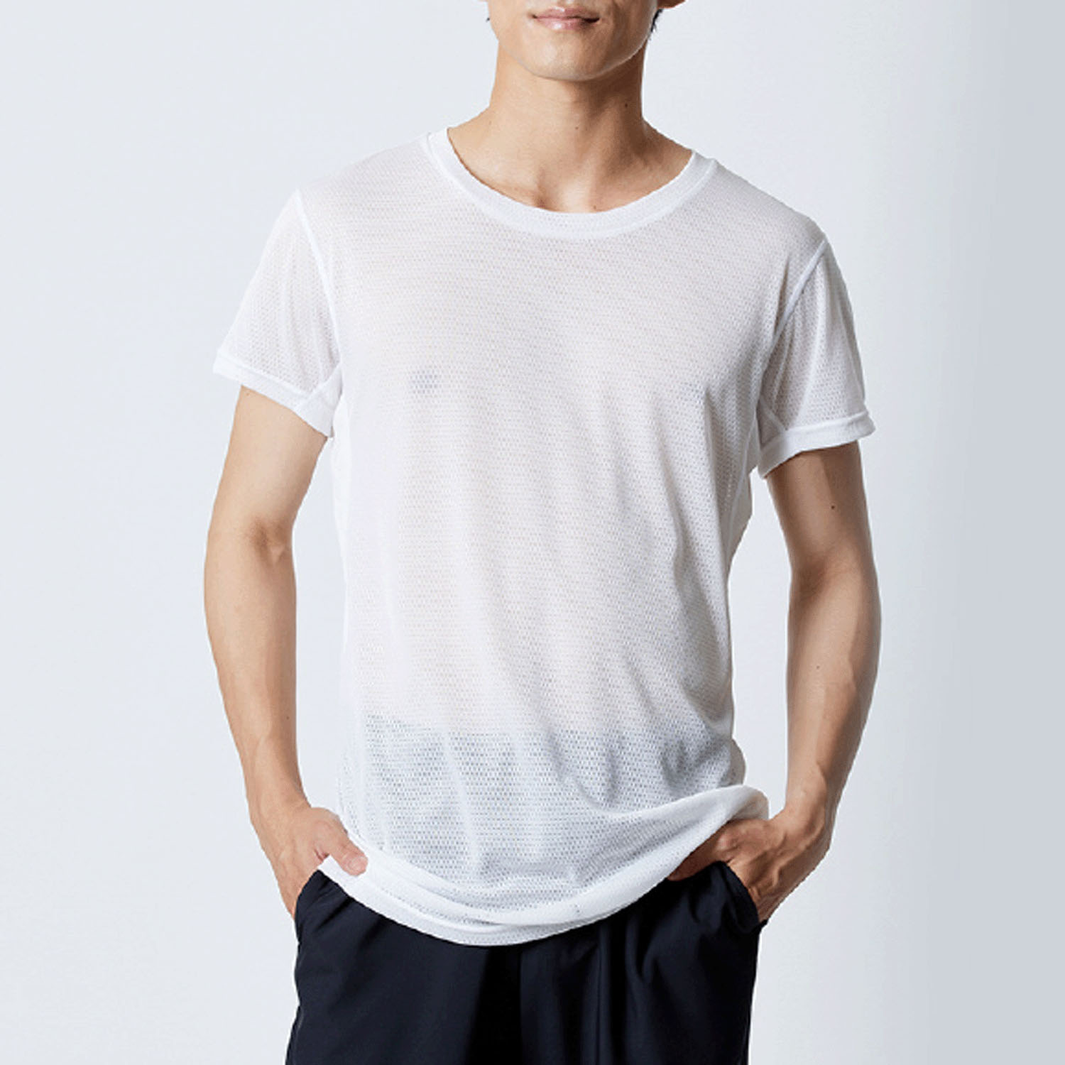 mizuno メンズ カルエアークルーネック半袖Tシャツ - 画像8