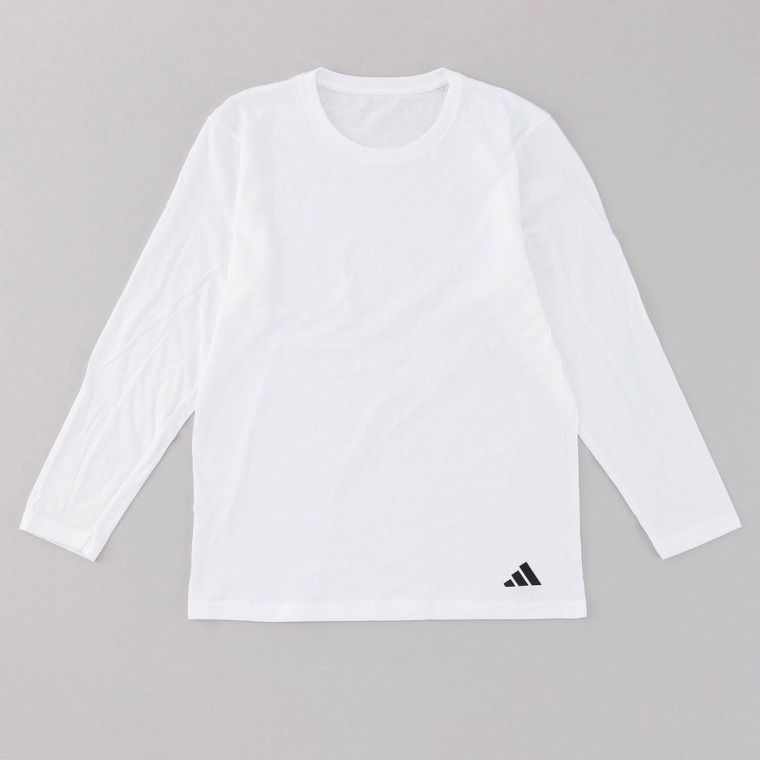 adidas メンズクルーネックロングスリーブ Tシャツ