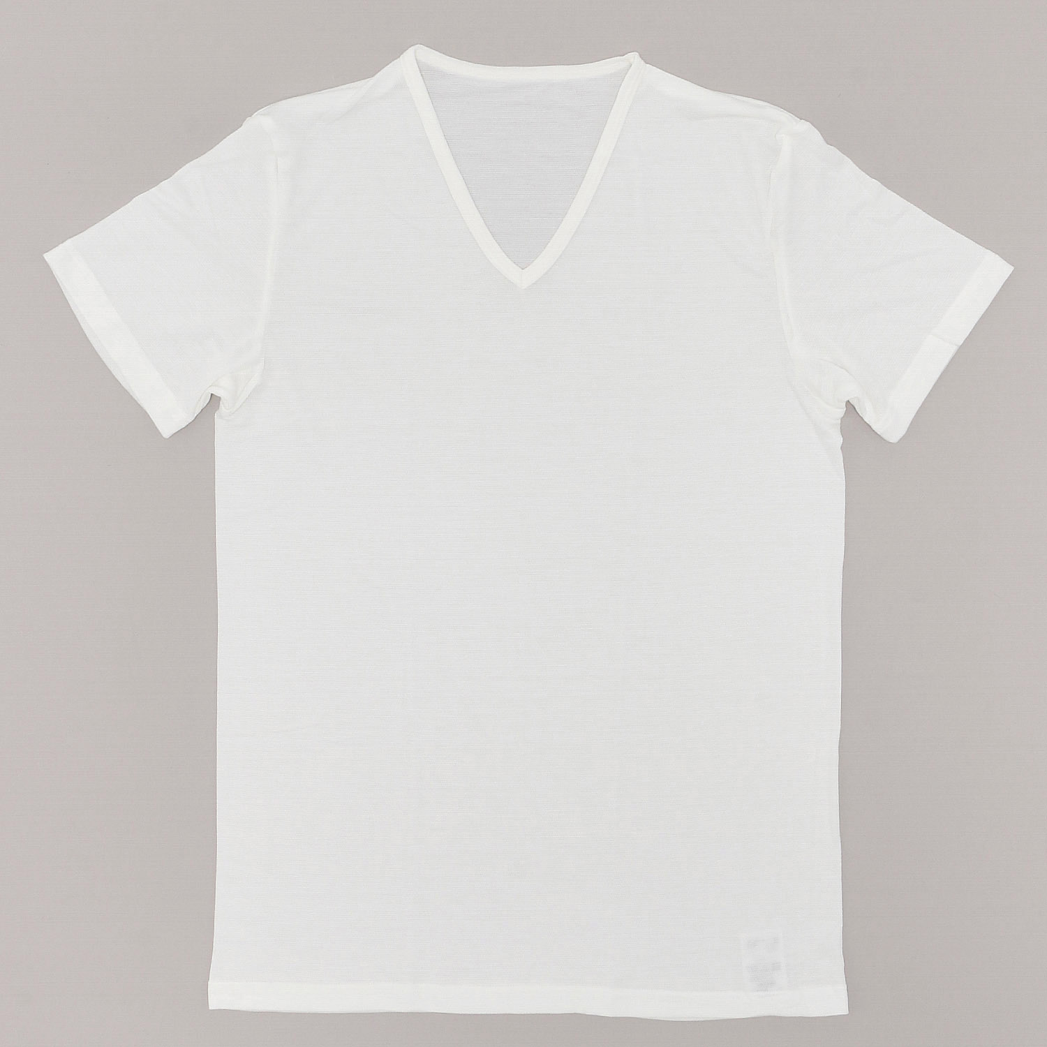 GUNZE アセドロン鹿の子VネックTシャツ