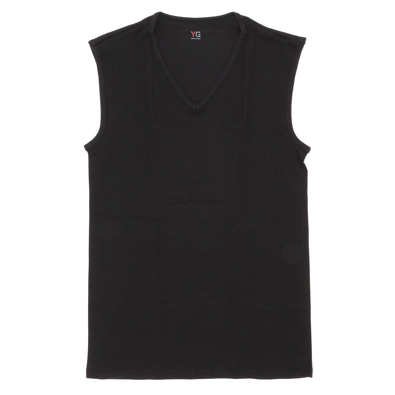 GUNZE YG ピュアコットン Vネックスリーブレスシャツ - 画像5