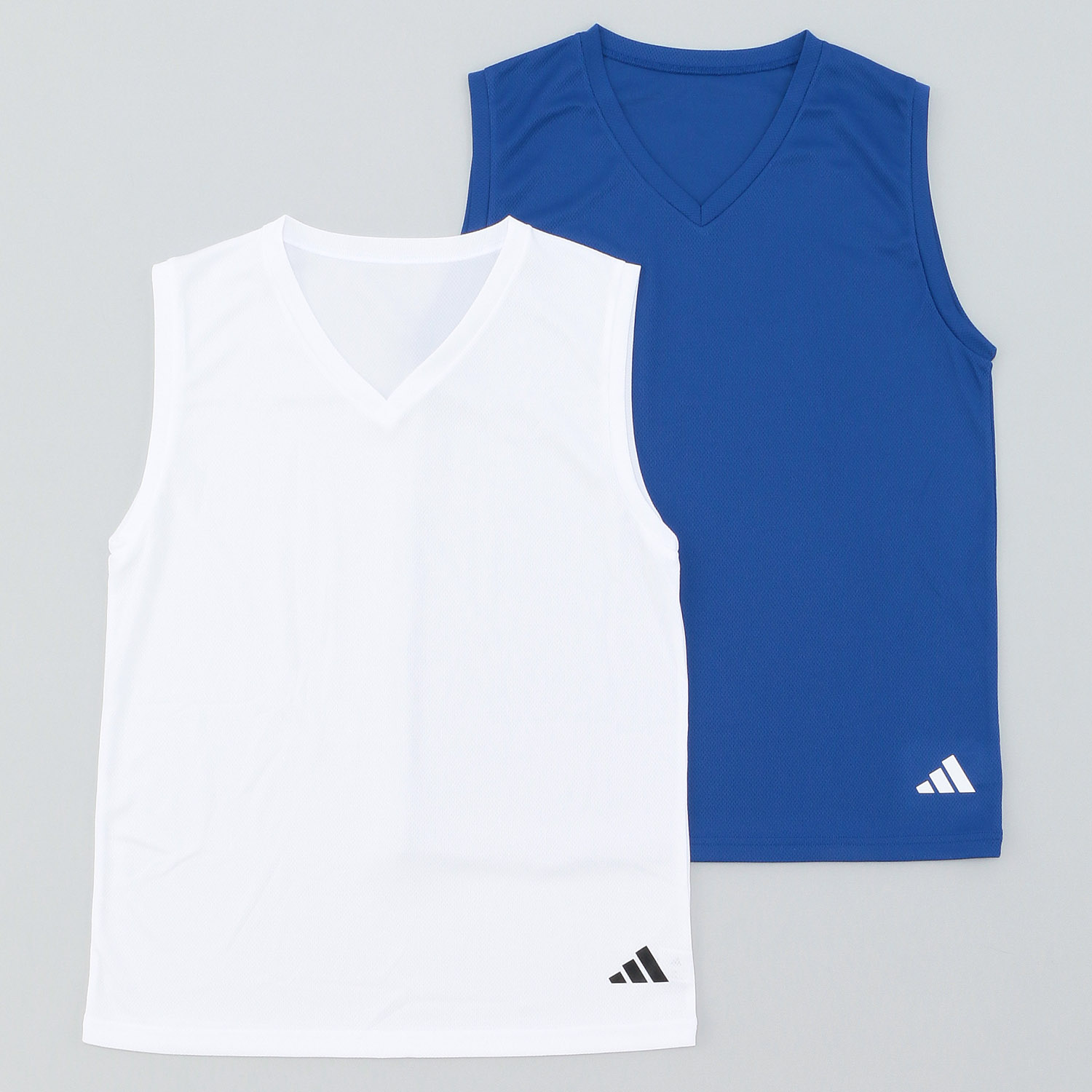 adidas スリーブレス Vネック 2枚組 - 画像3