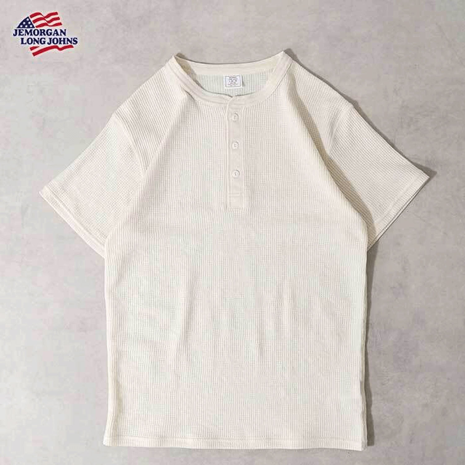JEMORGAN（ジェイイーモーガン）ワッフルヘンリーネック半袖Tシャツ - 画像14