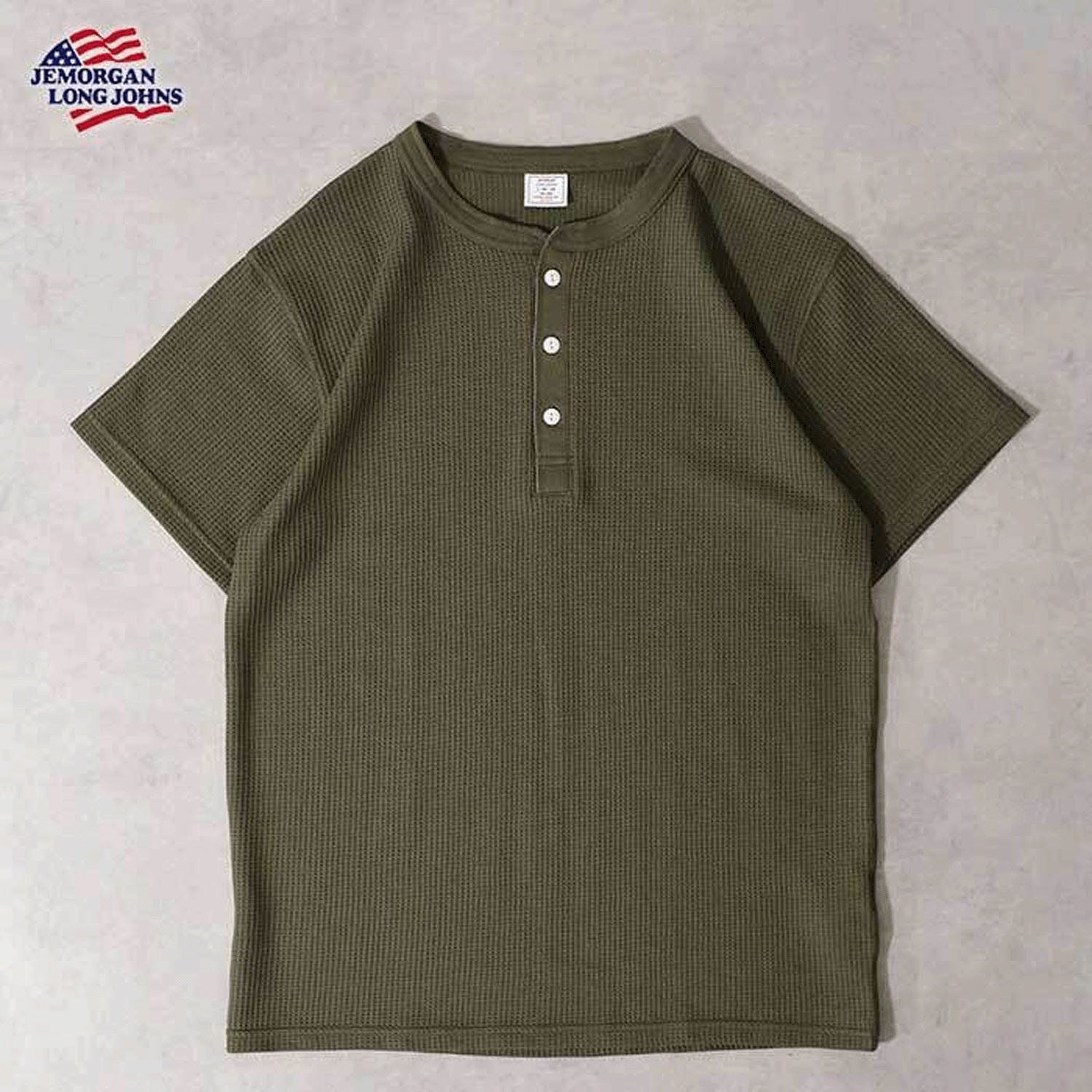 JEMORGAN（ジェイイーモーガン）ワッフルヘンリーネック半袖Tシャツ - 画像16