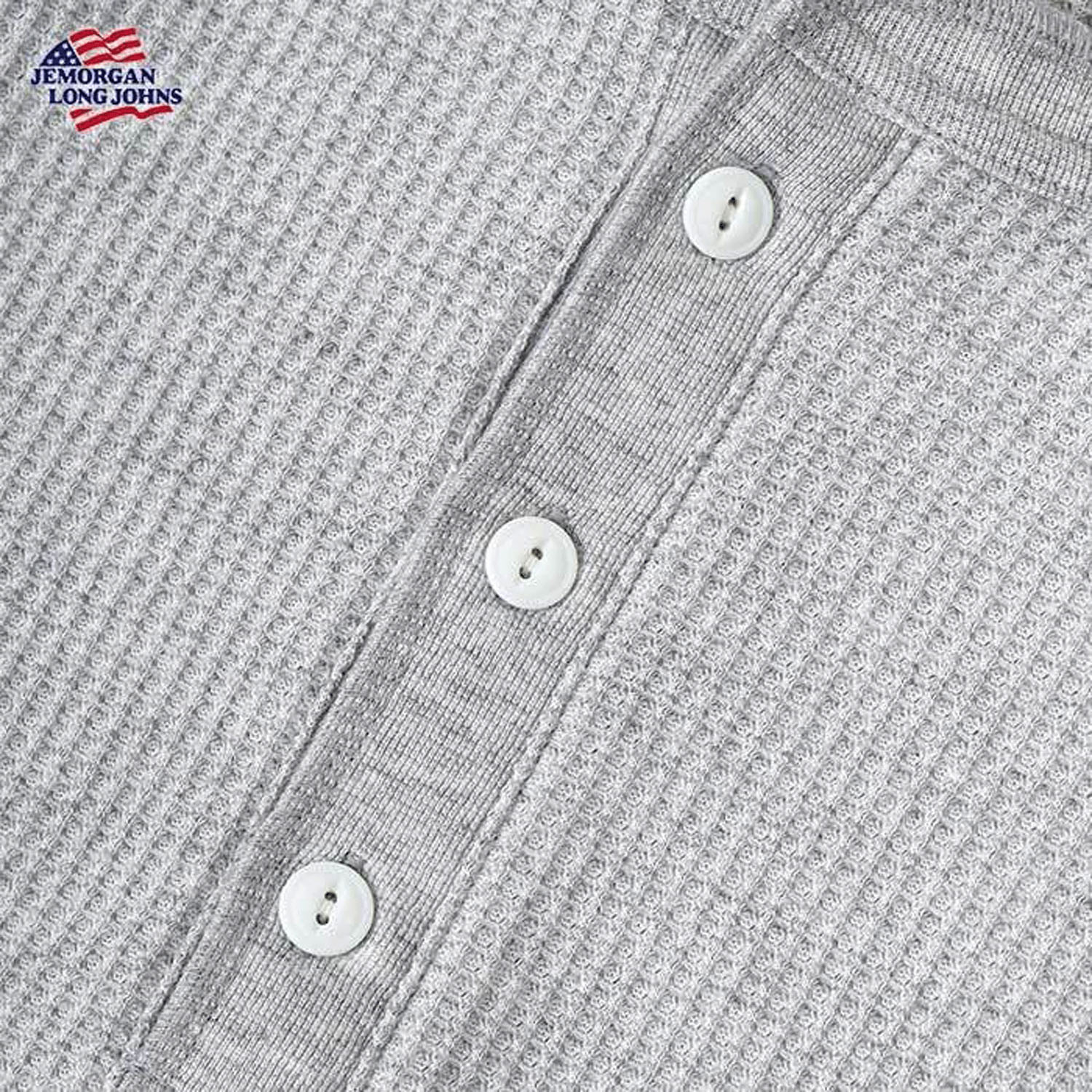 JEMORGAN（ジェイイーモーガン）ワッフルヘンリーネック半袖Tシャツ - 画像3