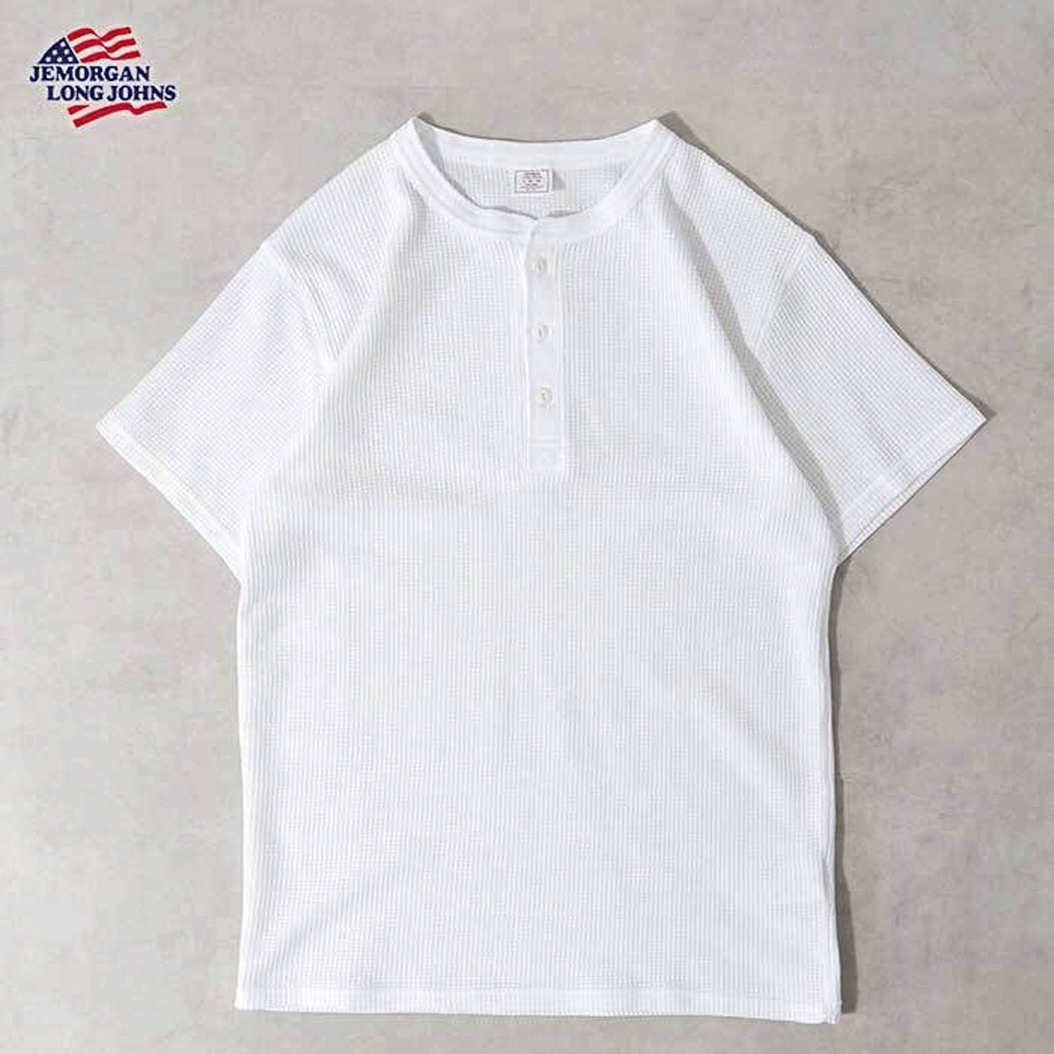 JEMORGAN（ジェイイーモーガン）ワッフルヘンリーネック半袖Tシャツ - 画像8
