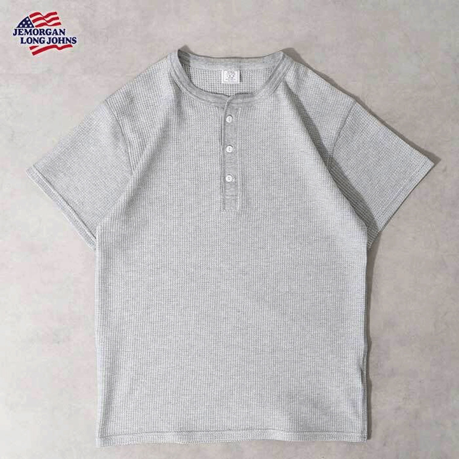 JEMORGAN（ジェイイーモーガン）ワッフルヘンリーネック半袖Tシャツ - 画像10