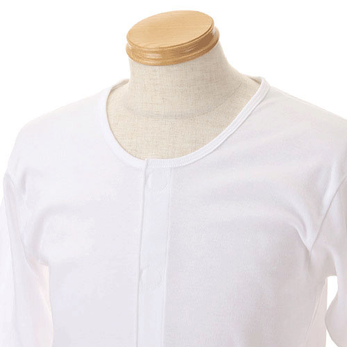 キャロン 紳士前開き7分袖シャツ LL - 画像4