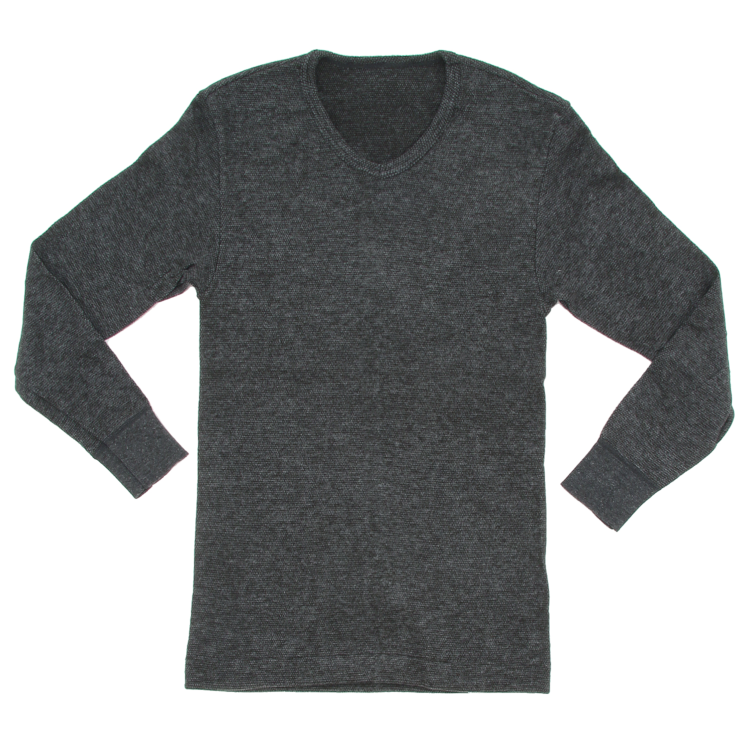 暖かさね 長袖V首シャツ - 画像1