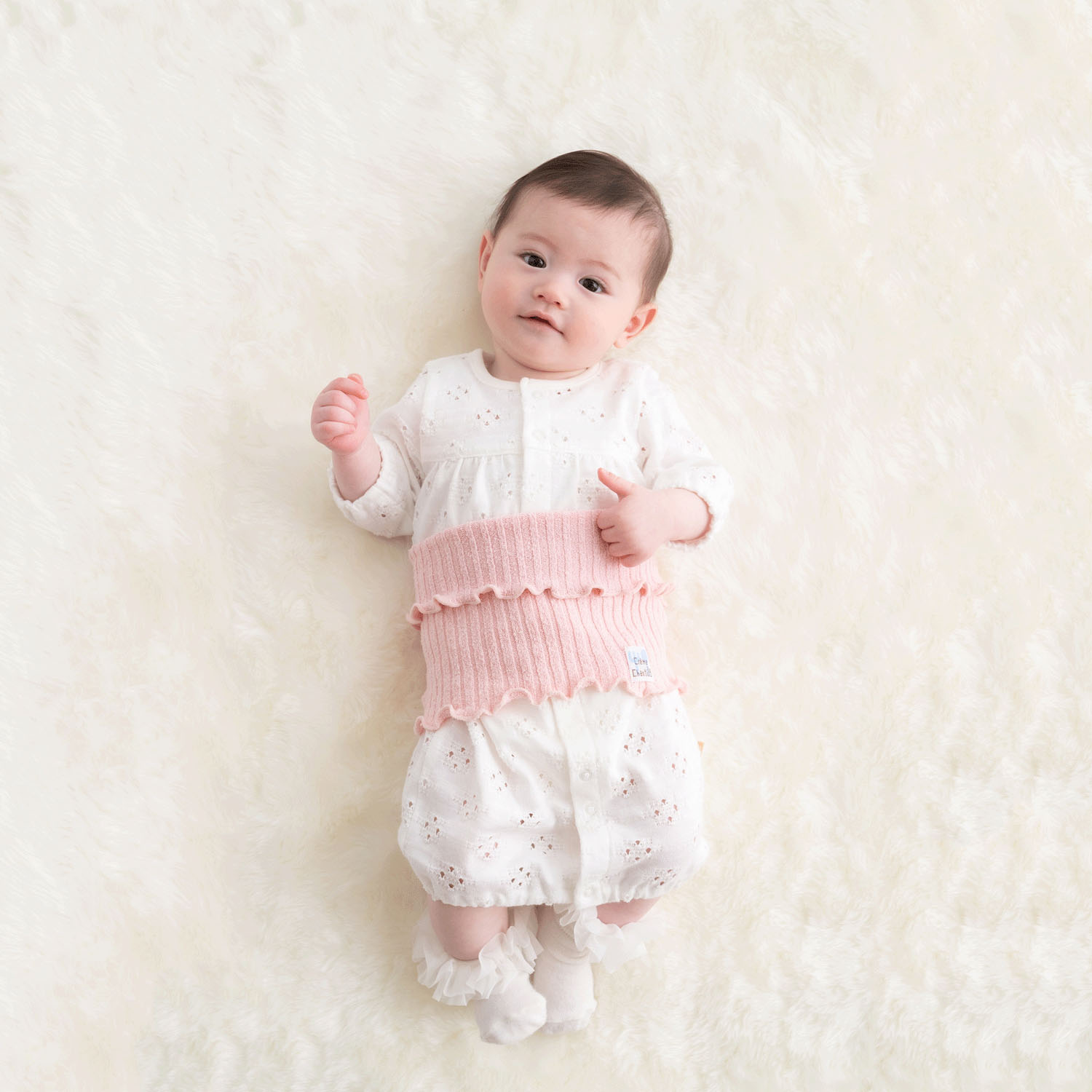 シルクのびのび腹巻 サックス - 画像3