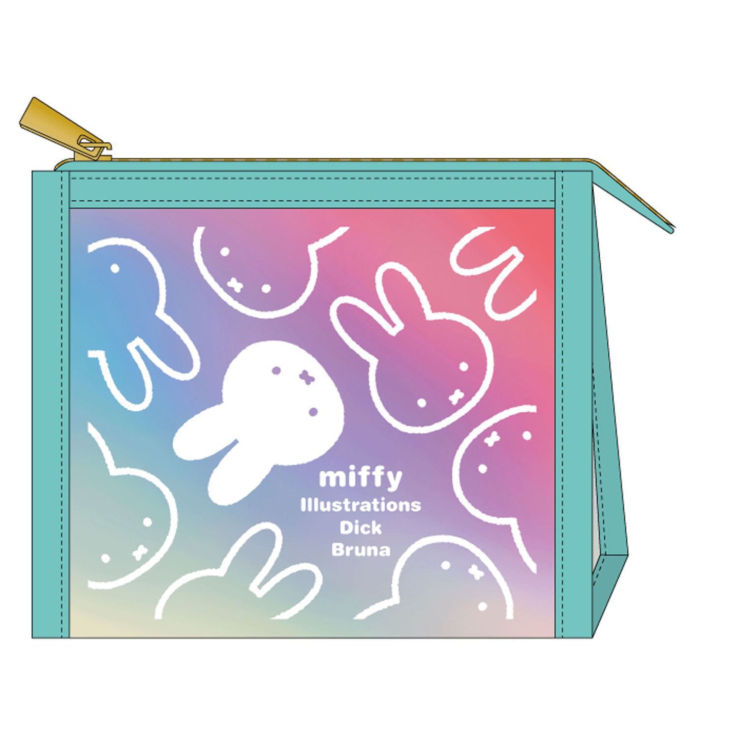 ミッフィー オーロラマチ付ポーチ グリーン - 画像1