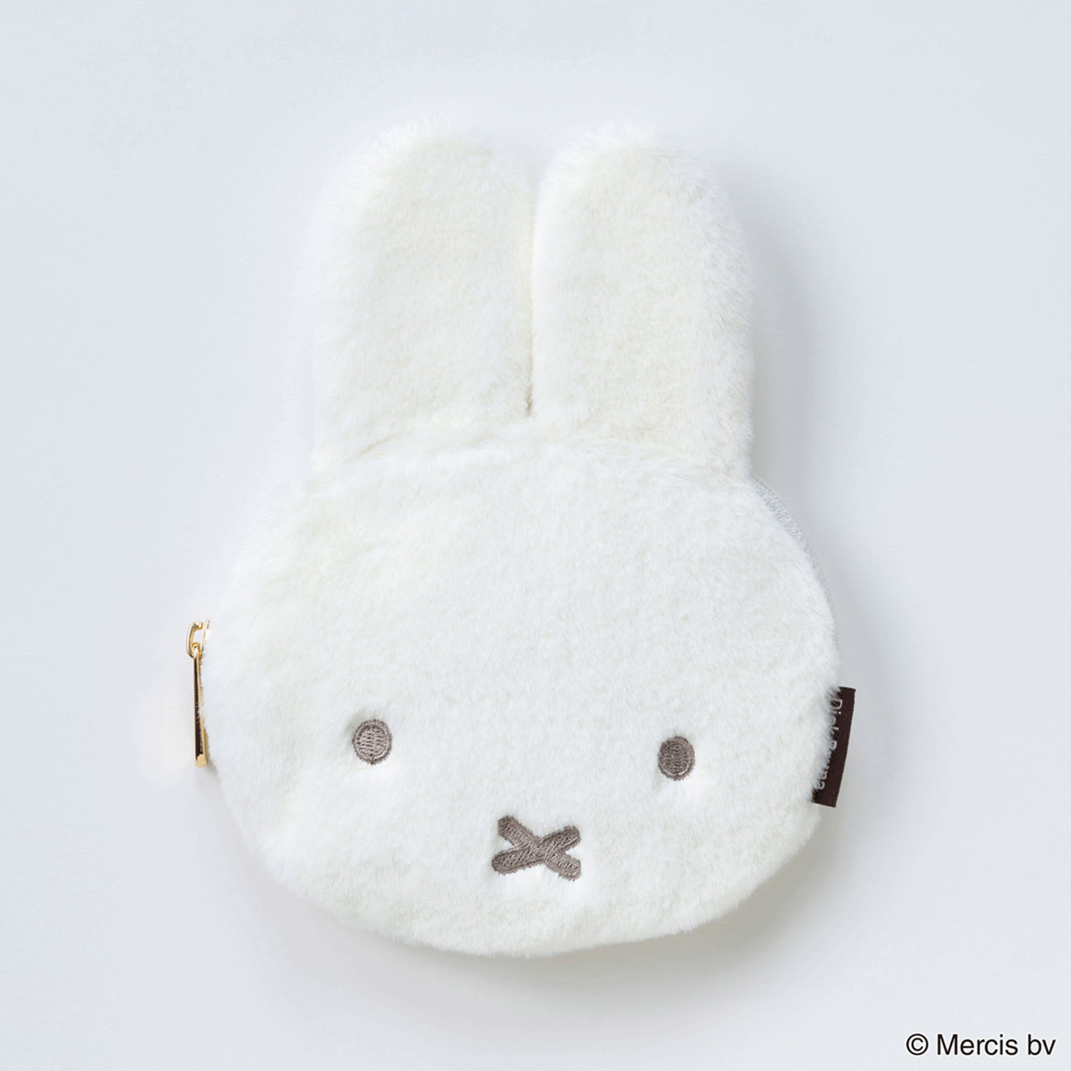 BRUNA FACE FUR ダイカットポーチ ホワイト - 画像1