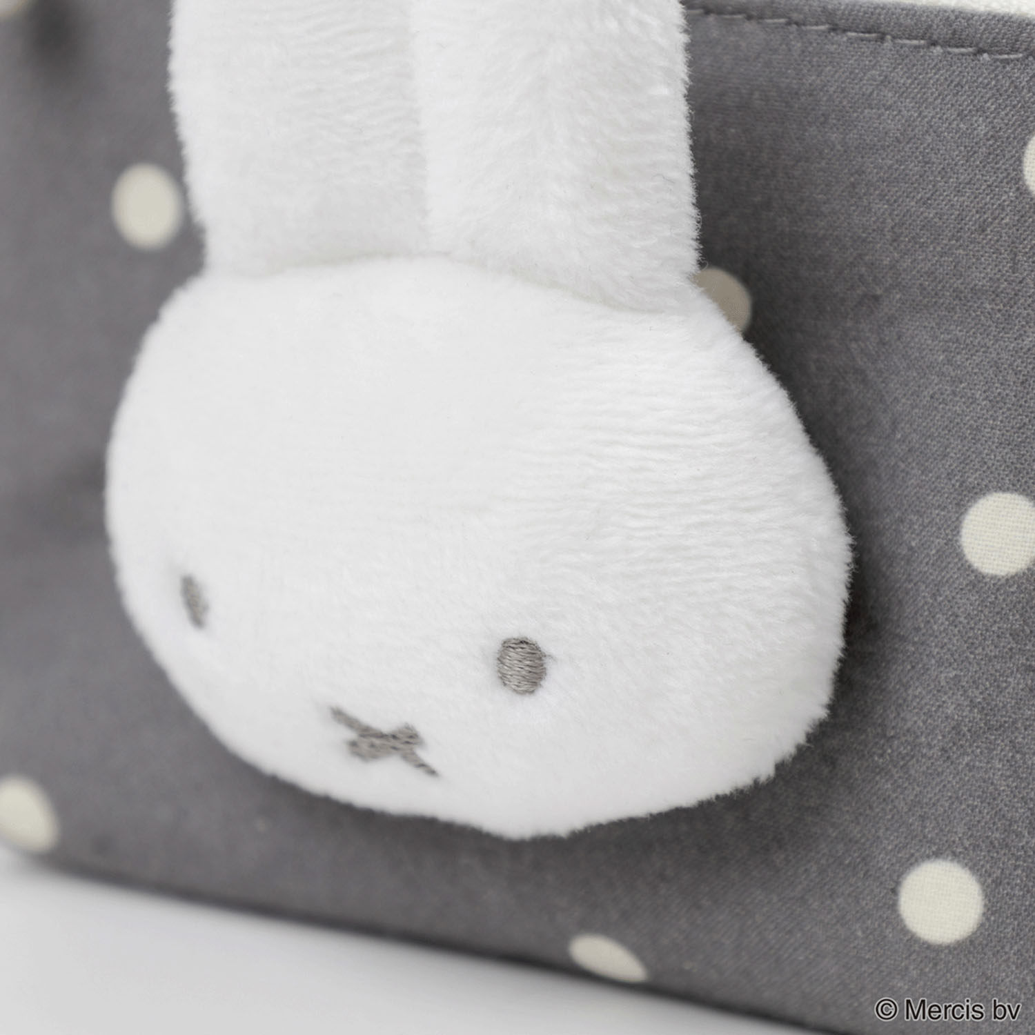 MIFFY DOT＆MASCOT マイクロ台形ポーチ グレー - 画像3