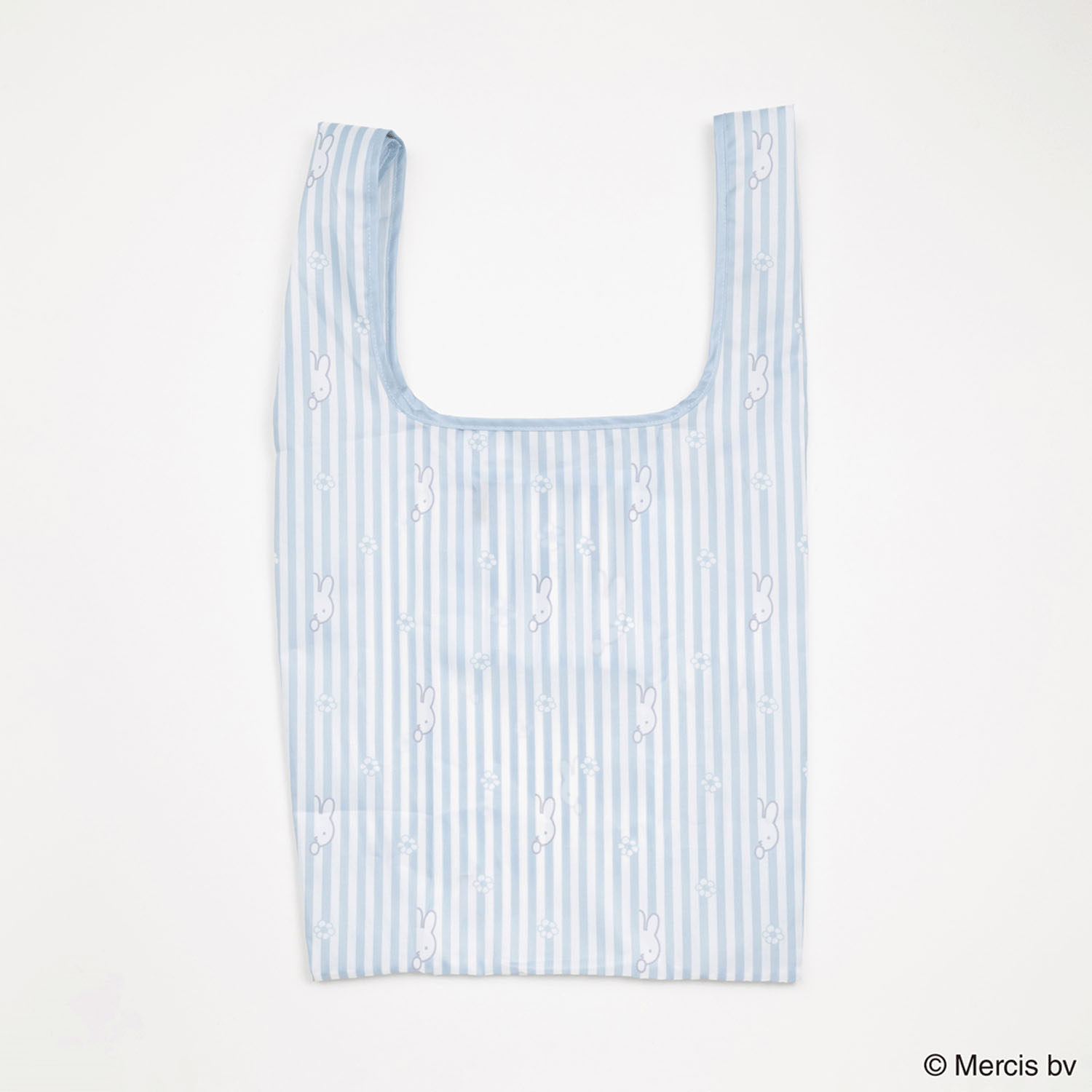 MIFFY STRIIPE ショッピングバッグS ブルー