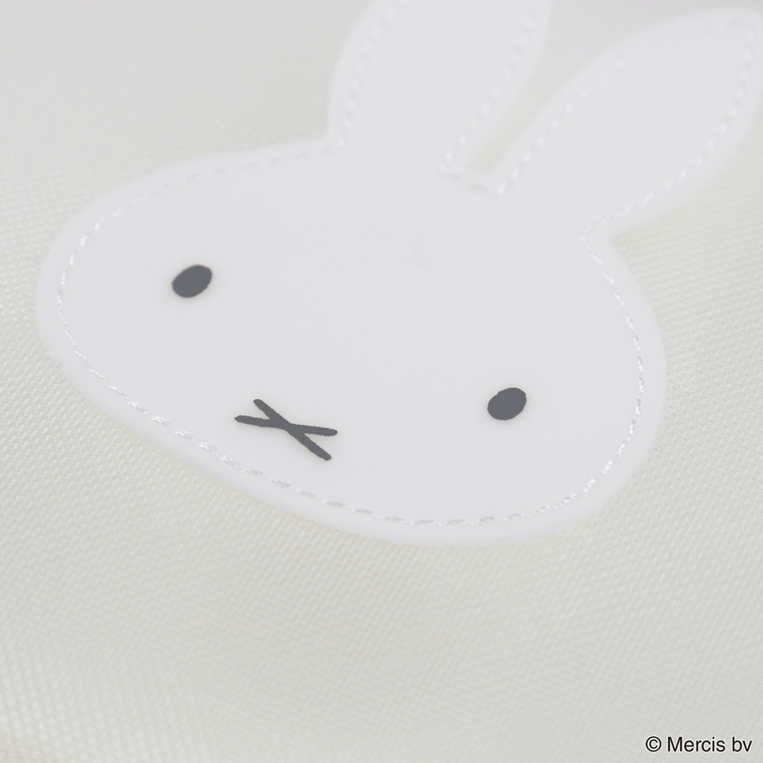 BRUNA BICOLOR MESH フラットポーチ アイボリー - 画像3