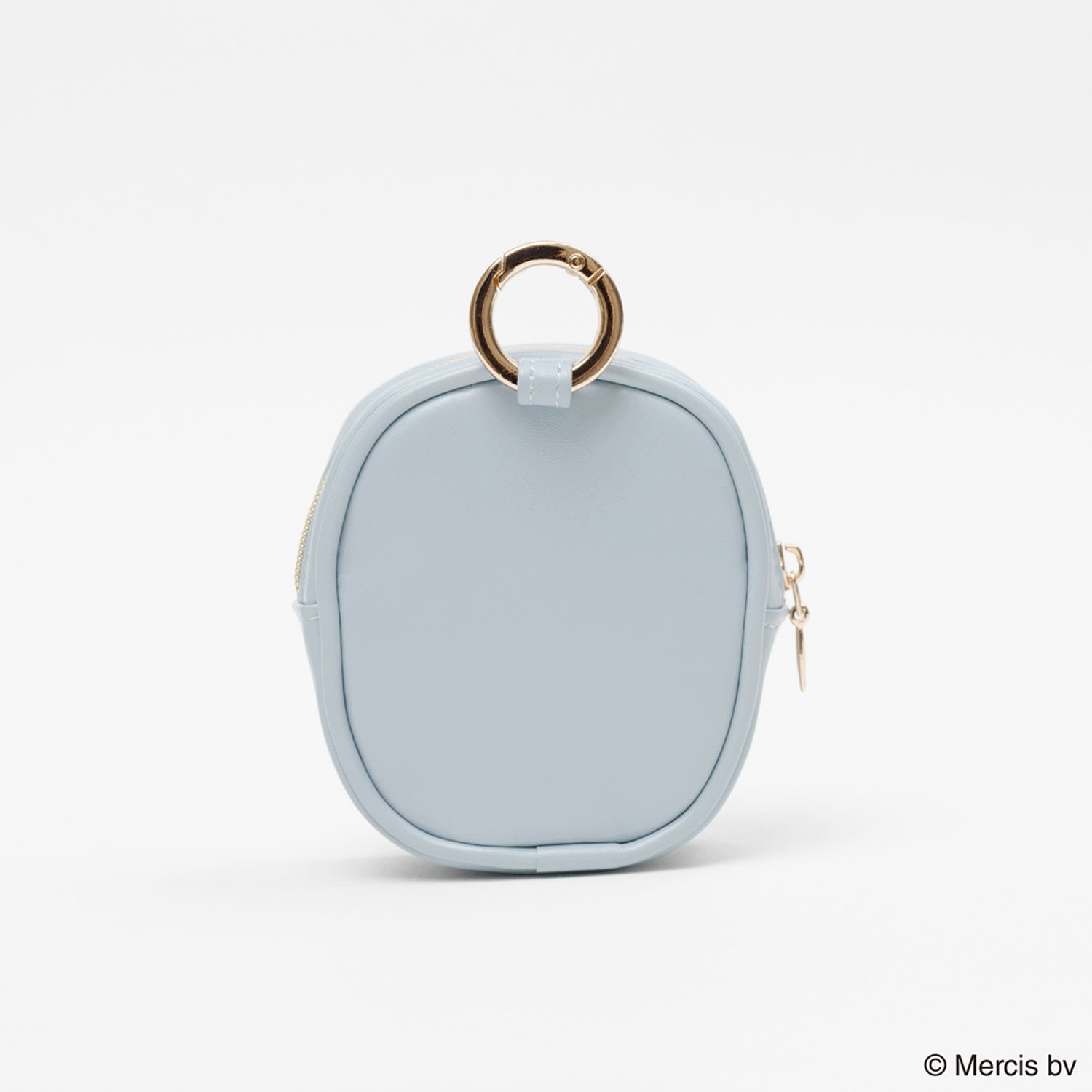 MIFFY FLOWER PVCマイクロミニスクエアポーチ ブルー - 画像3