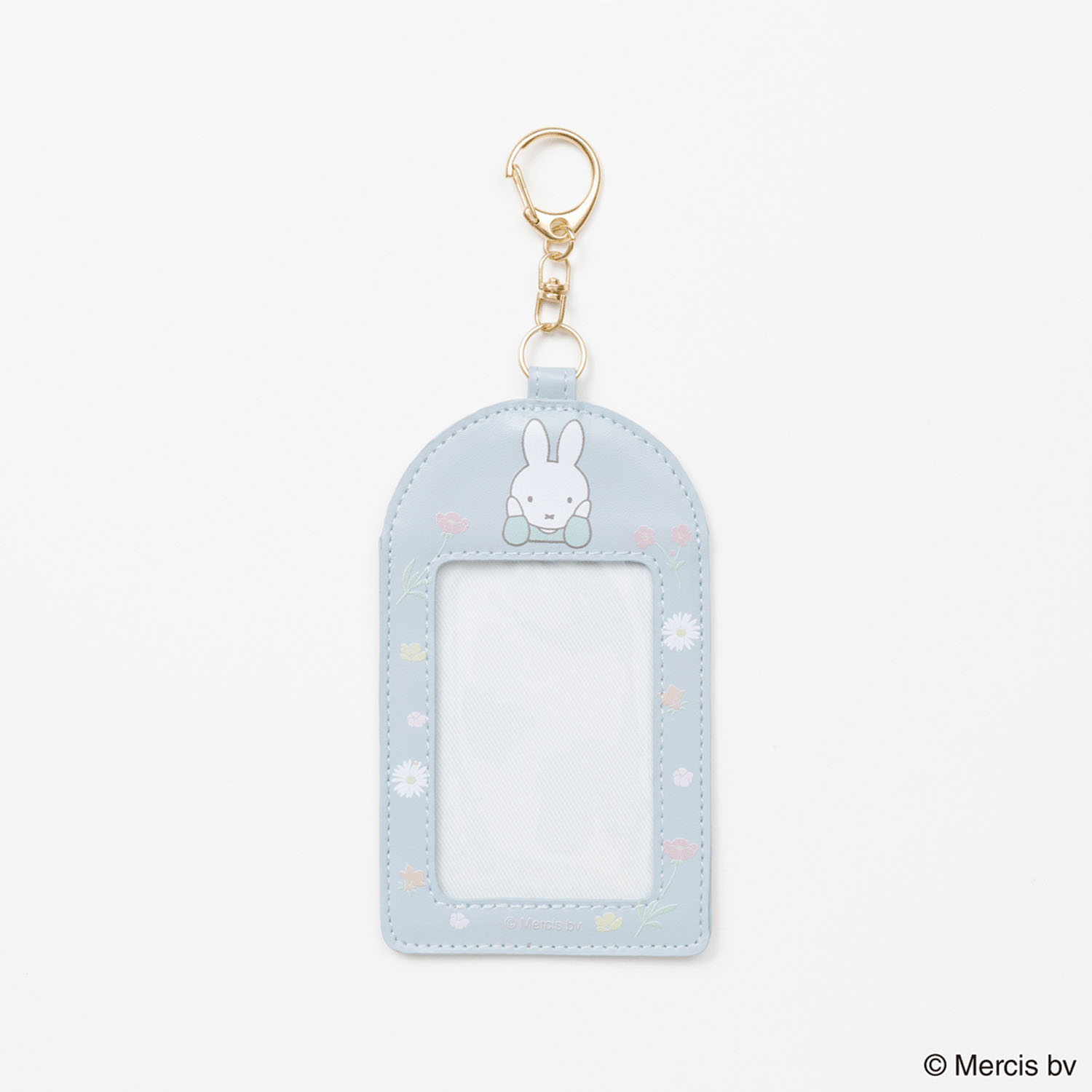 MIFFY FLOWER PVCパスケース ブルー