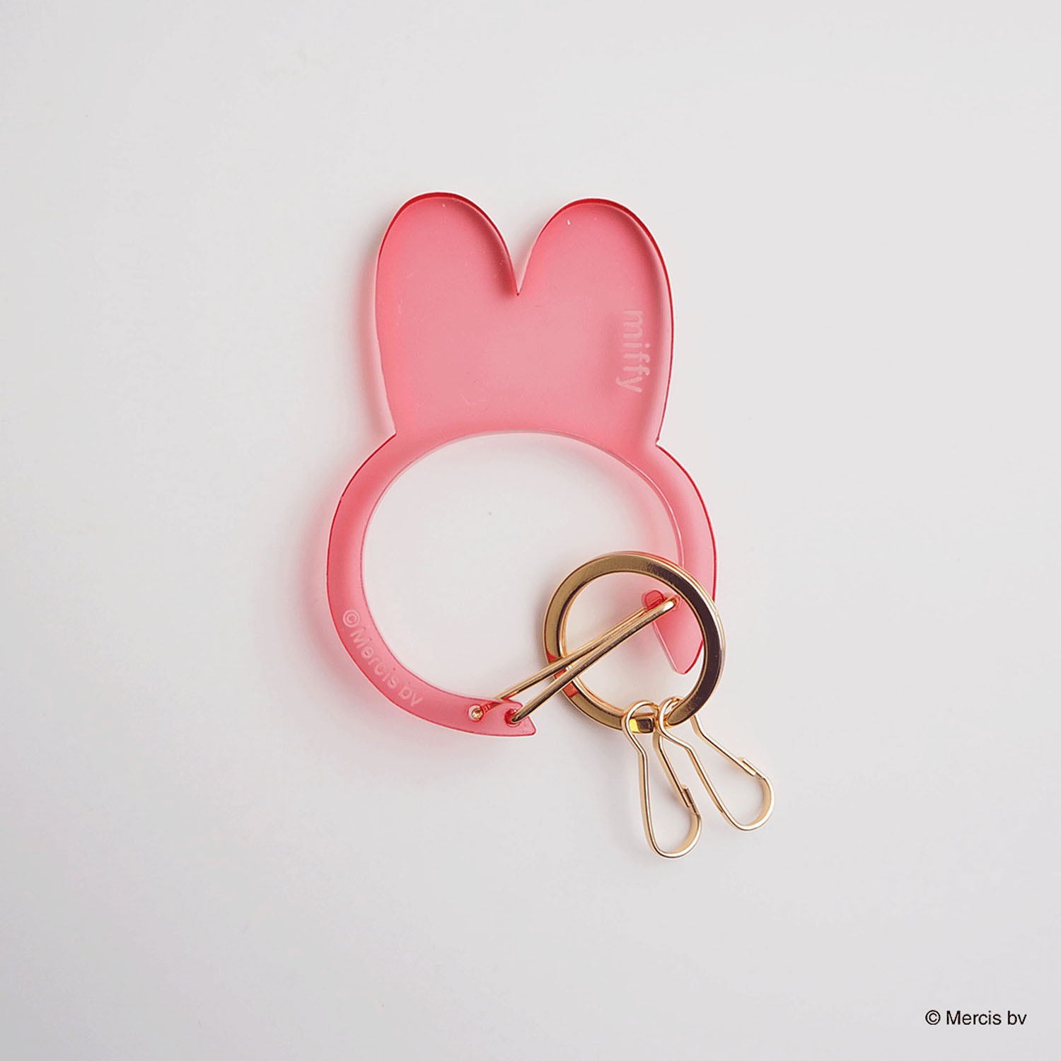 MIFFY CARABINER フェイスカラビナ ピンク - 画像1
