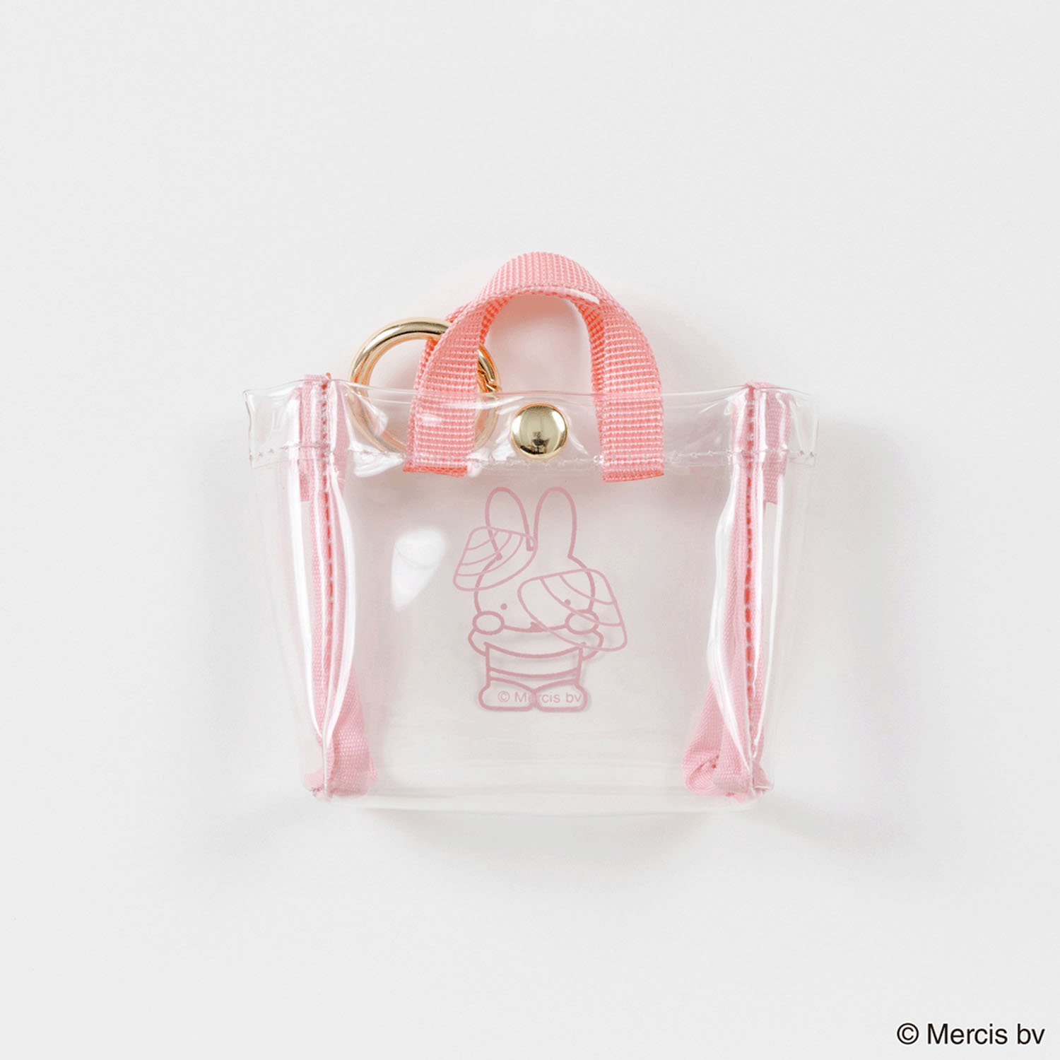 BASIC MINI SS PVCトートチャーム ピンク - 画像1