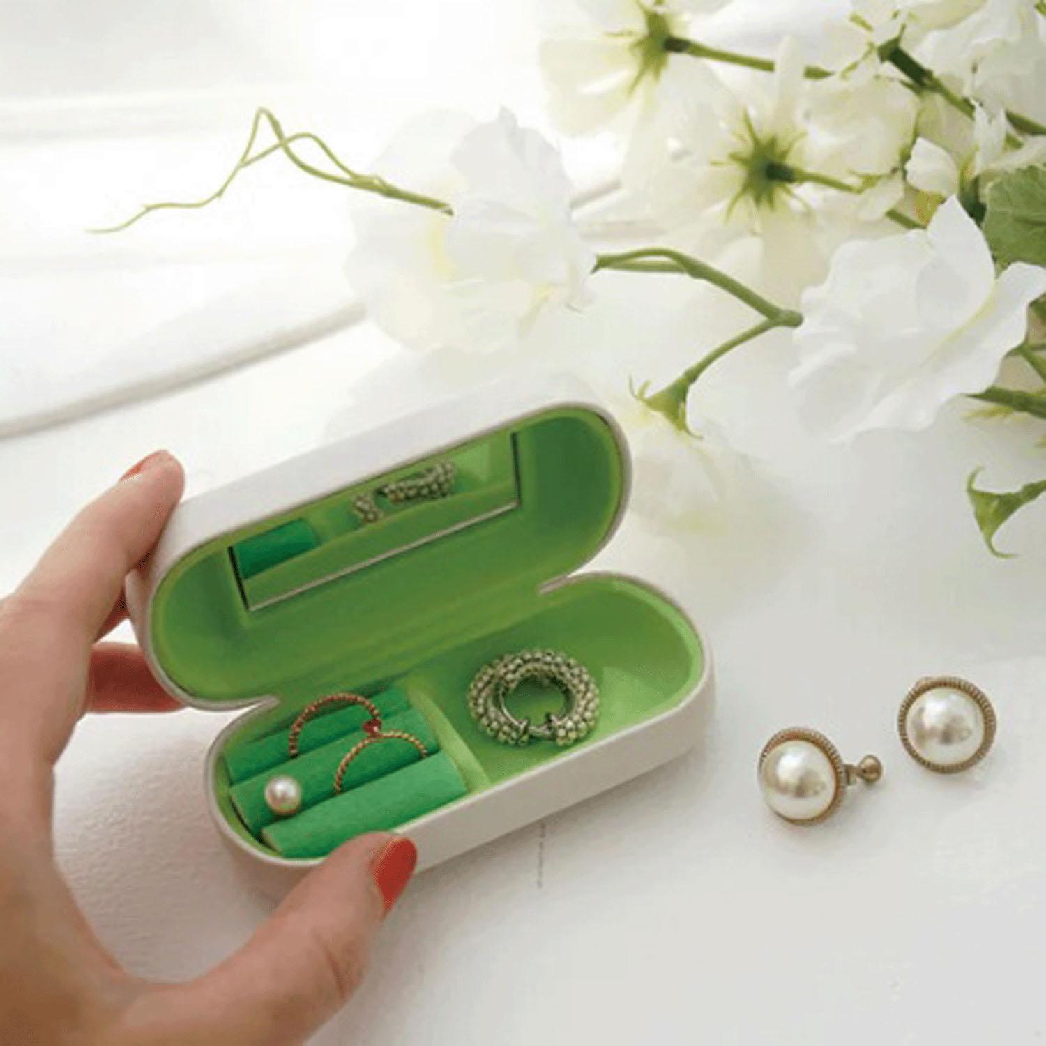 ミッフィー キャリングコンパクトミラーケース （Dick Bruna） FLOWER - 画像3